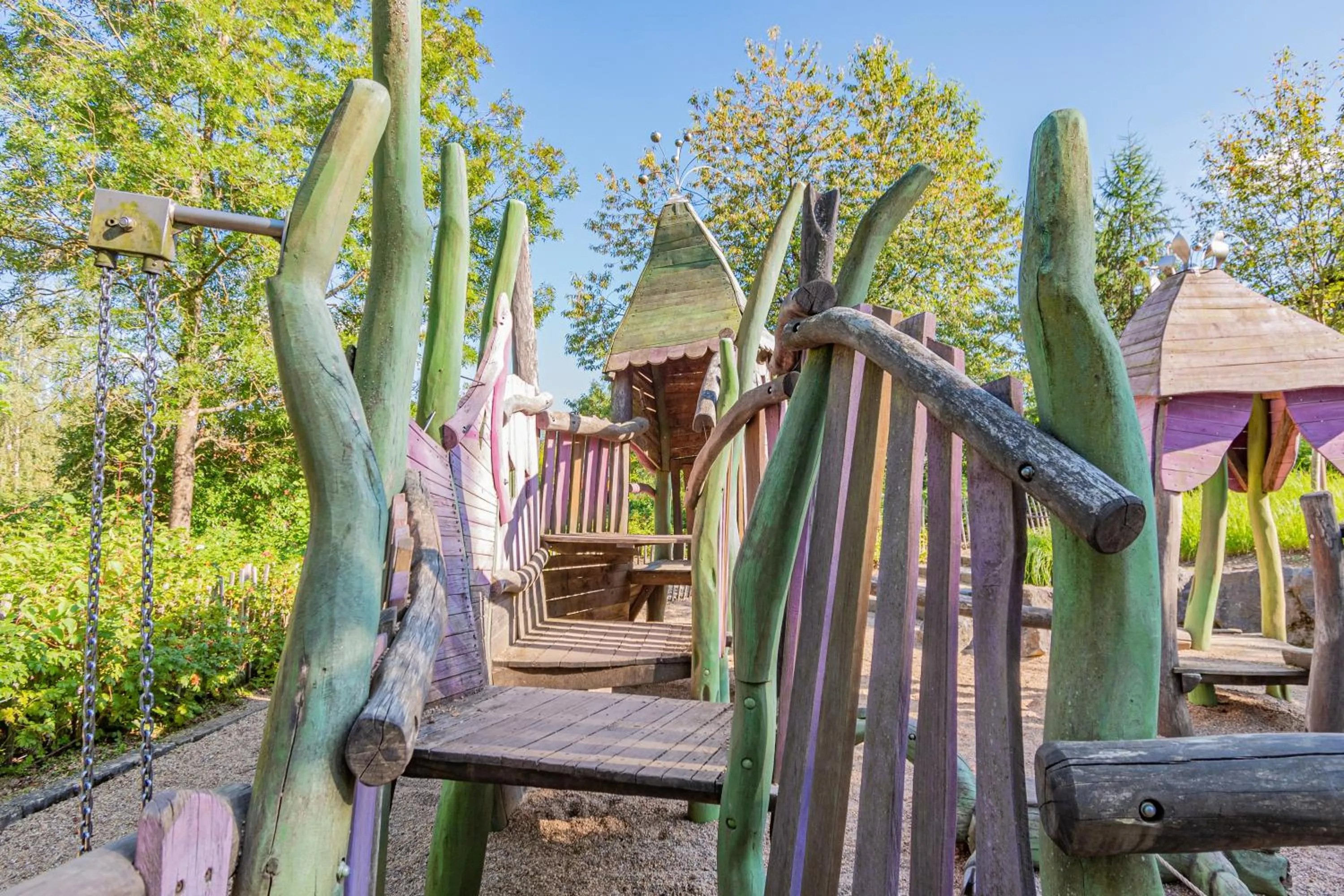 Children play ground in Les Rhodos