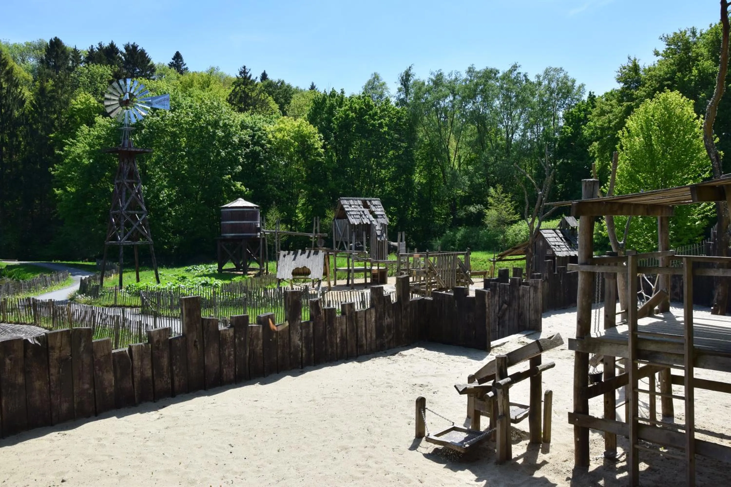 Children play ground in Les Rhodos