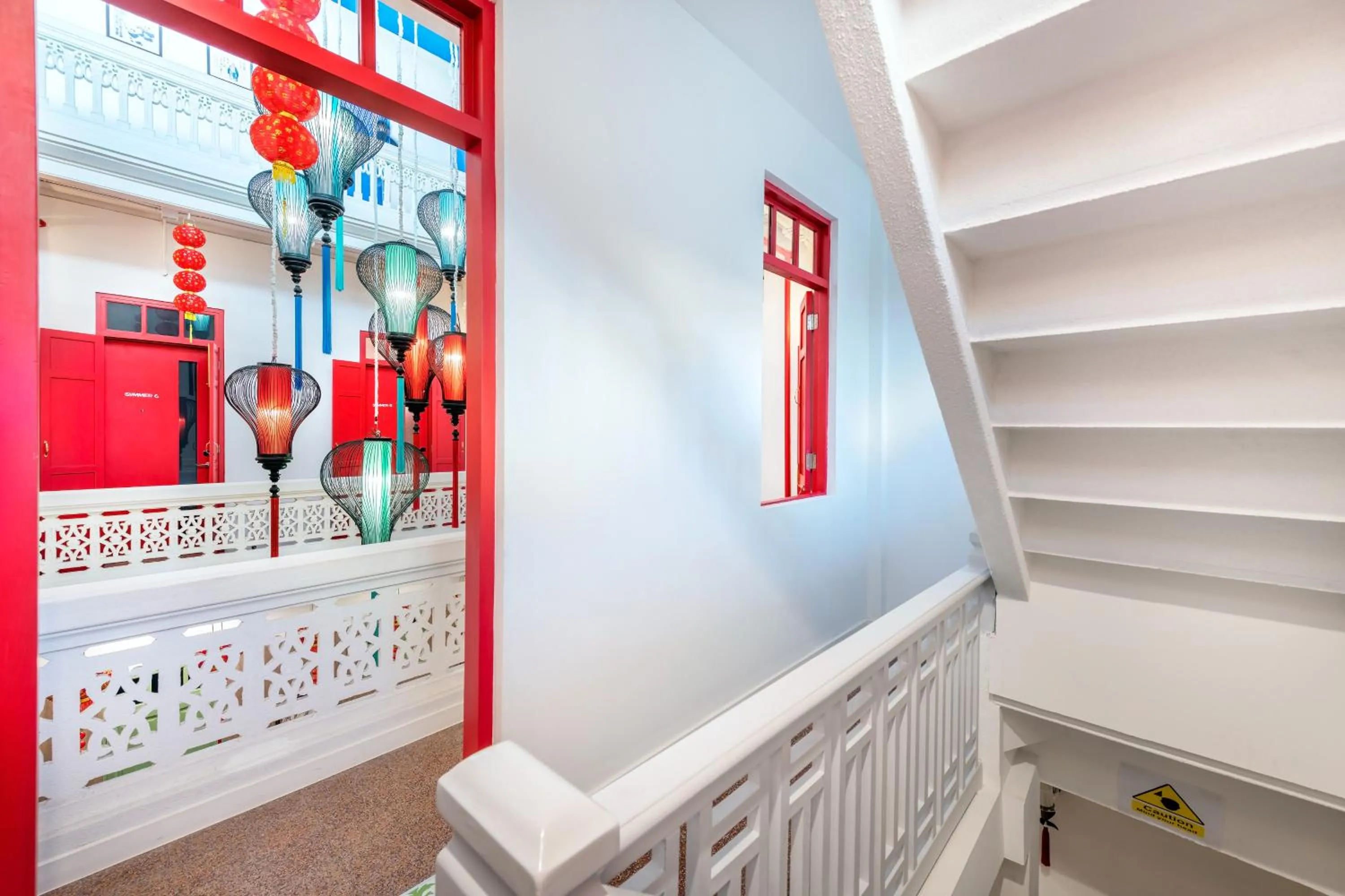 Decorative detail in Ama Hostel Bangkok