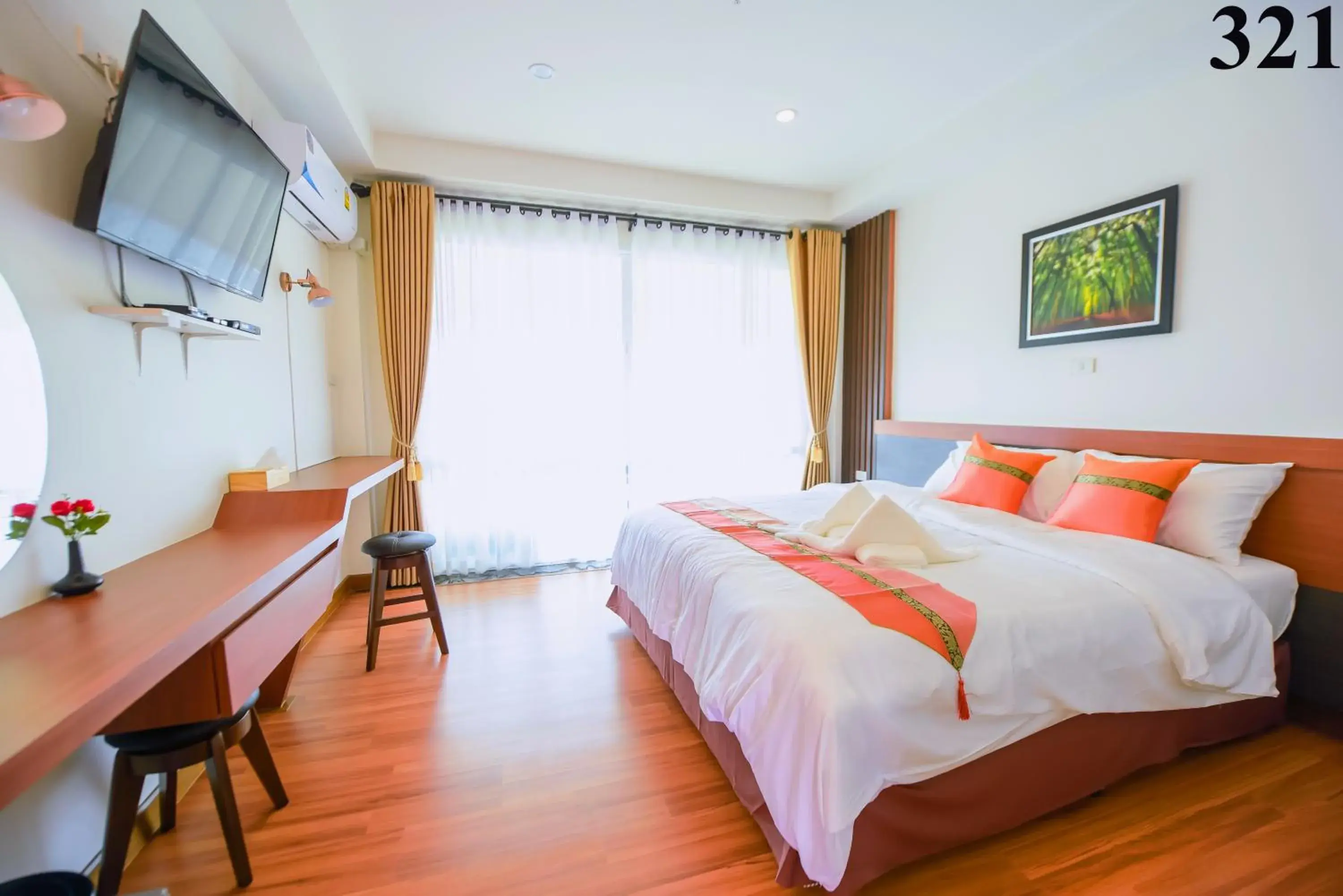 Bed in MS Hotel Sriracha Bed in MS Hotel Sriracha