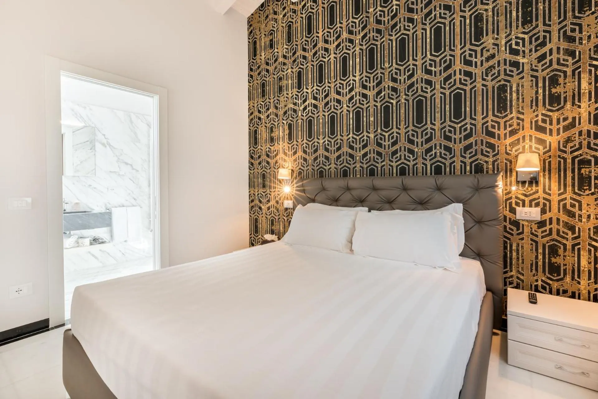 Bedroom, Bed in Hotel Stella Della Versilia