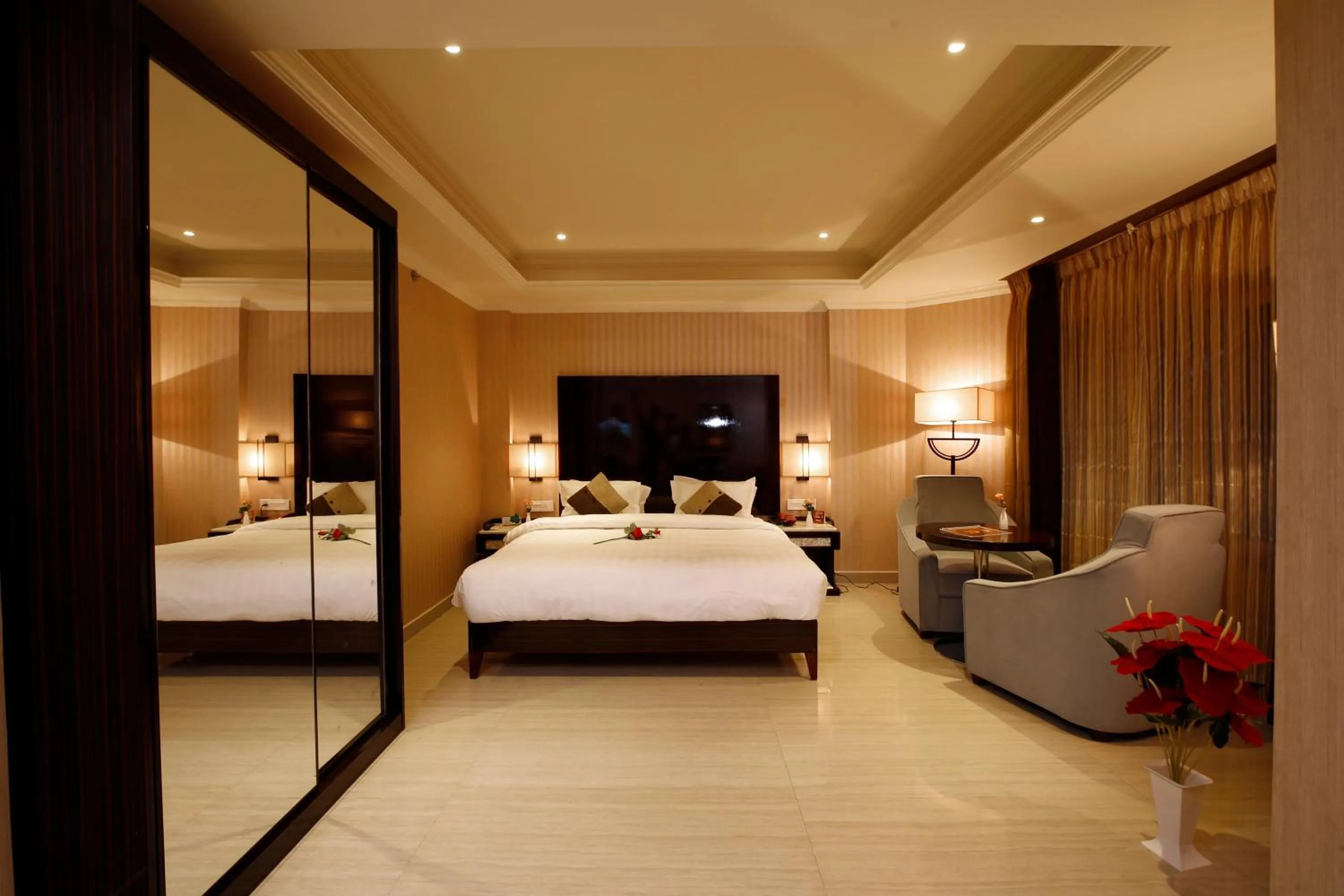 Coffee/tea facilities, Bed in Hotel Park Residency