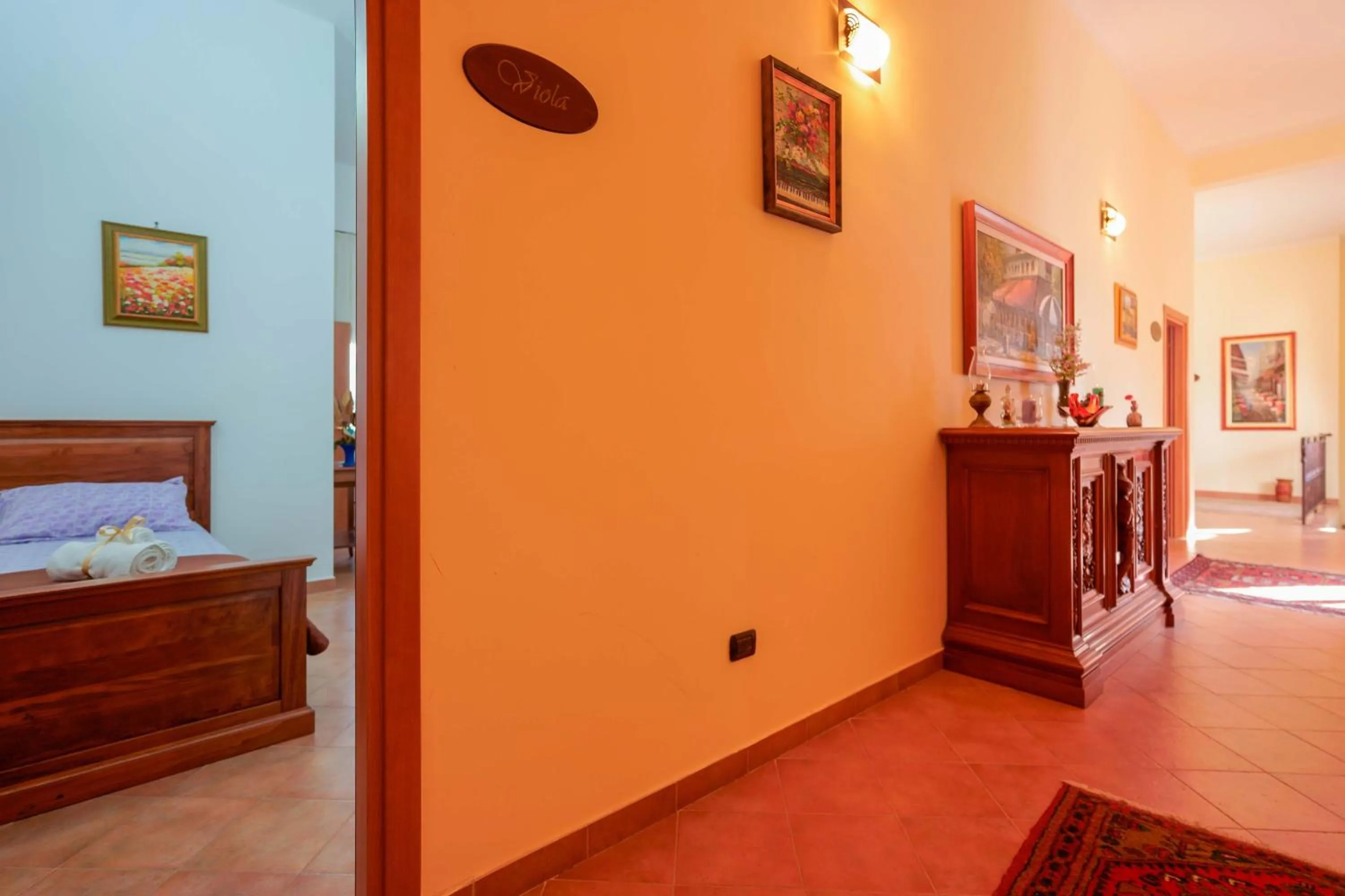 Bed in Antico Frantoio Cairoli B&B Exclusive Room