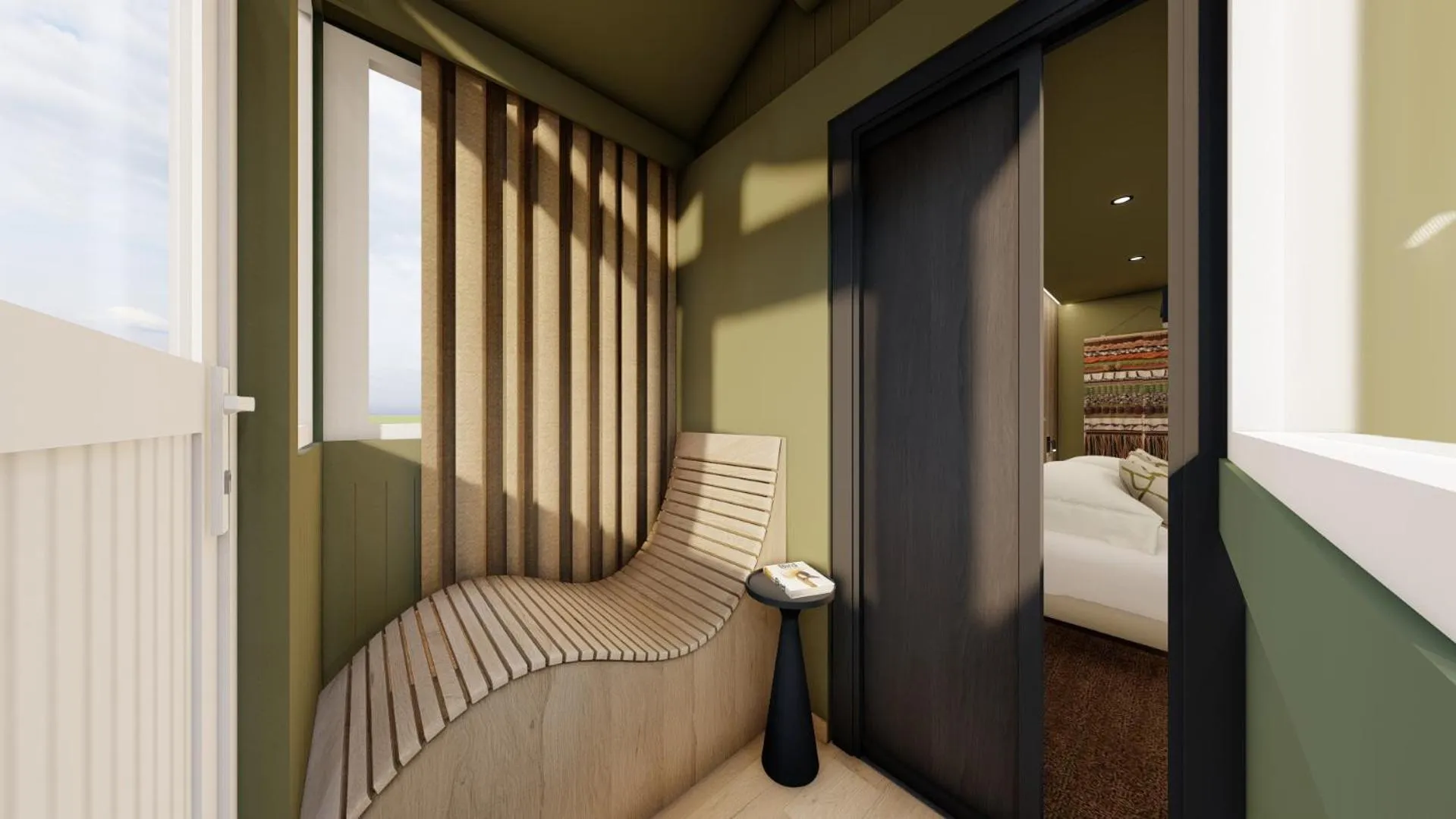 Bed in Hôtel - Restaurant Le Couchetat