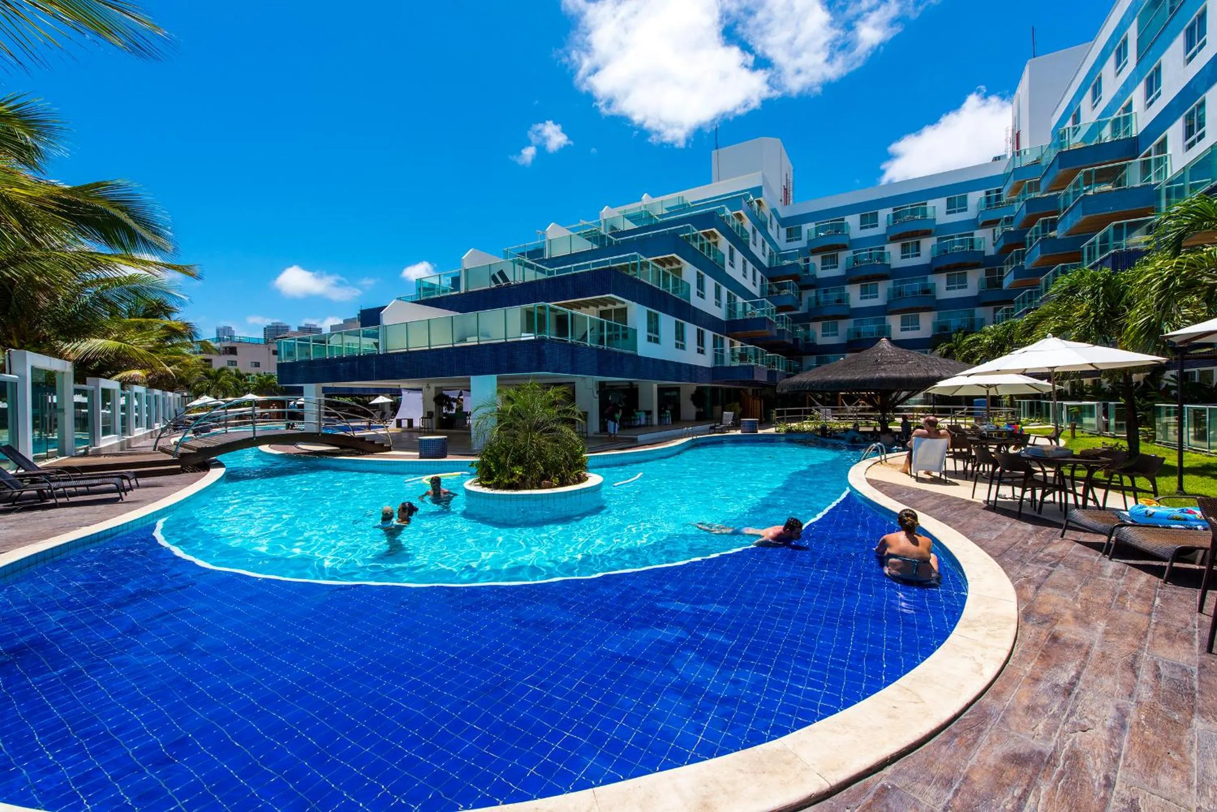 Pool view in Coral Plaza Apart Hotel