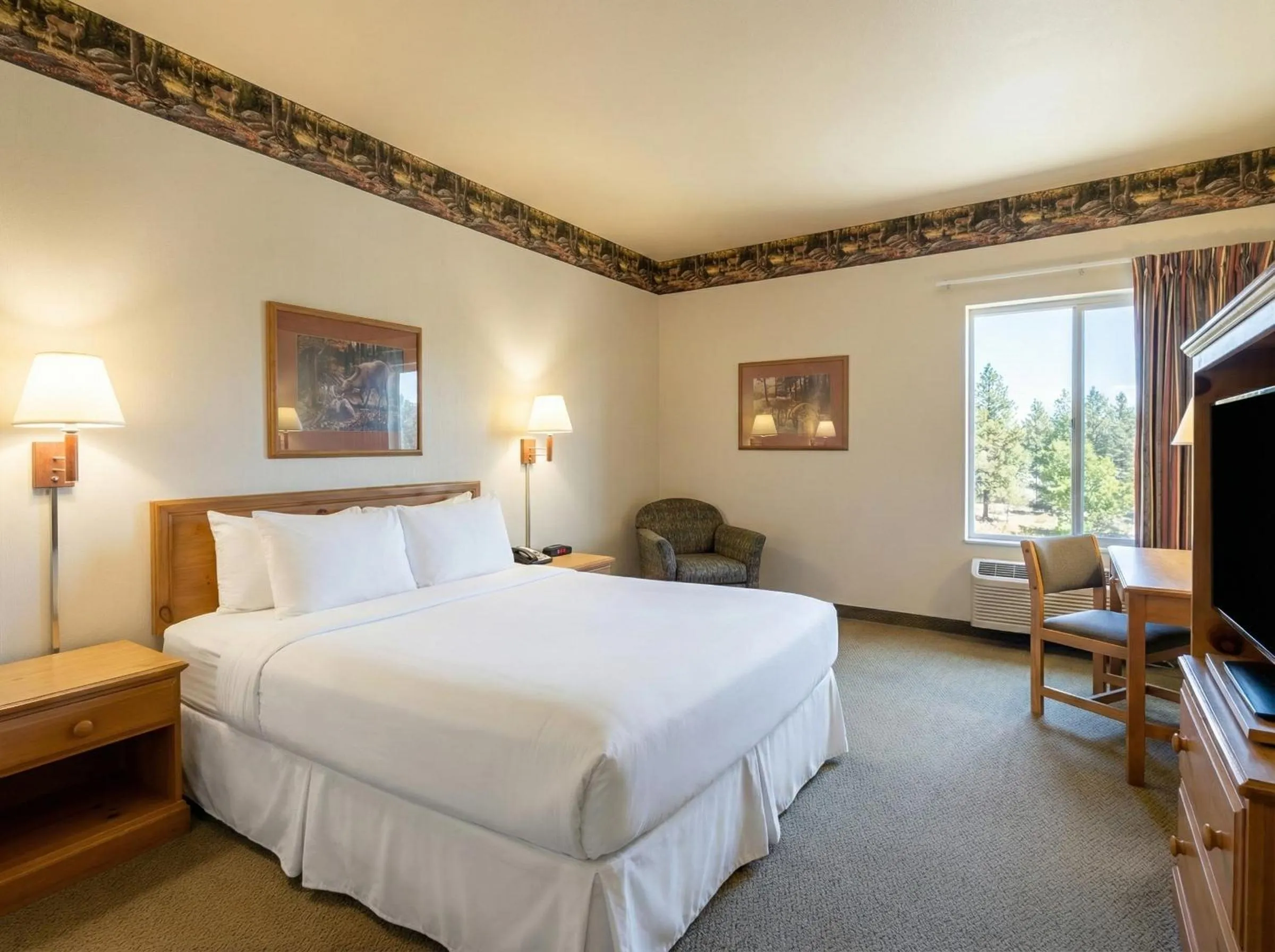 Bed in Pellston Lodge