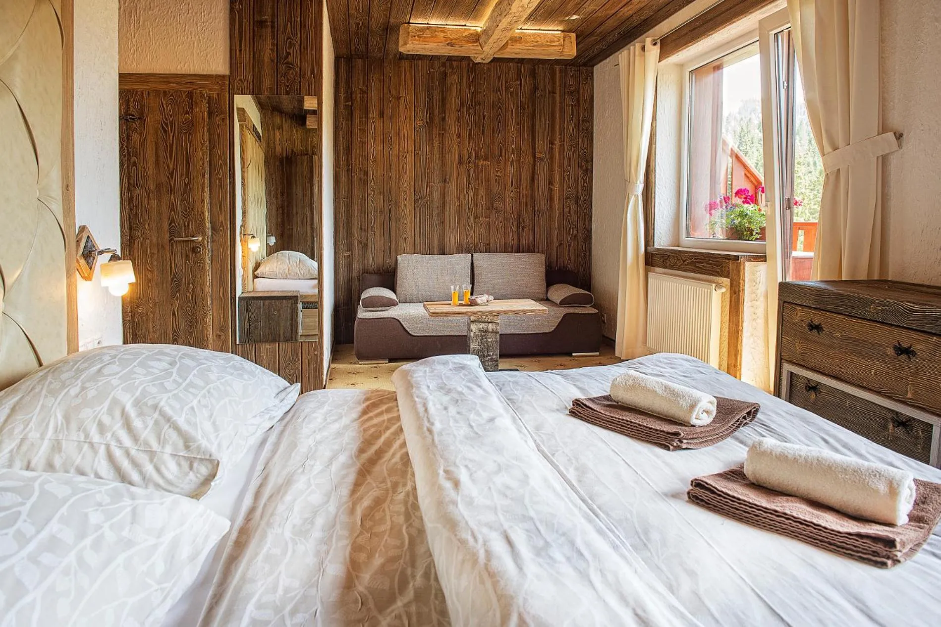 Decorative detail, Bed in Grand Hotel**** Bachledka Strachan