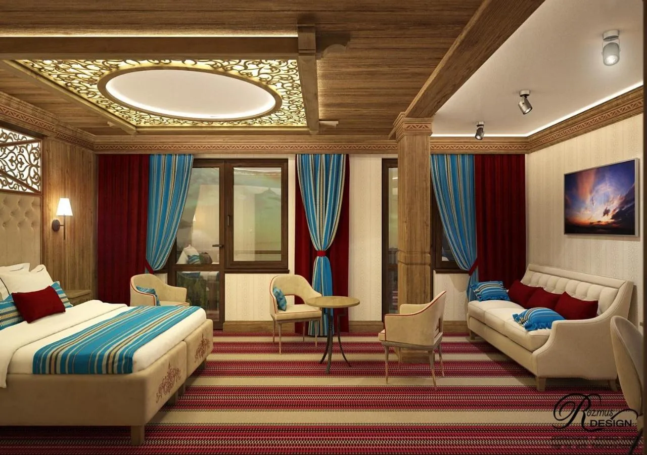 Decorative detail, Bed in Grand Hotel**** Bachledka Strachan