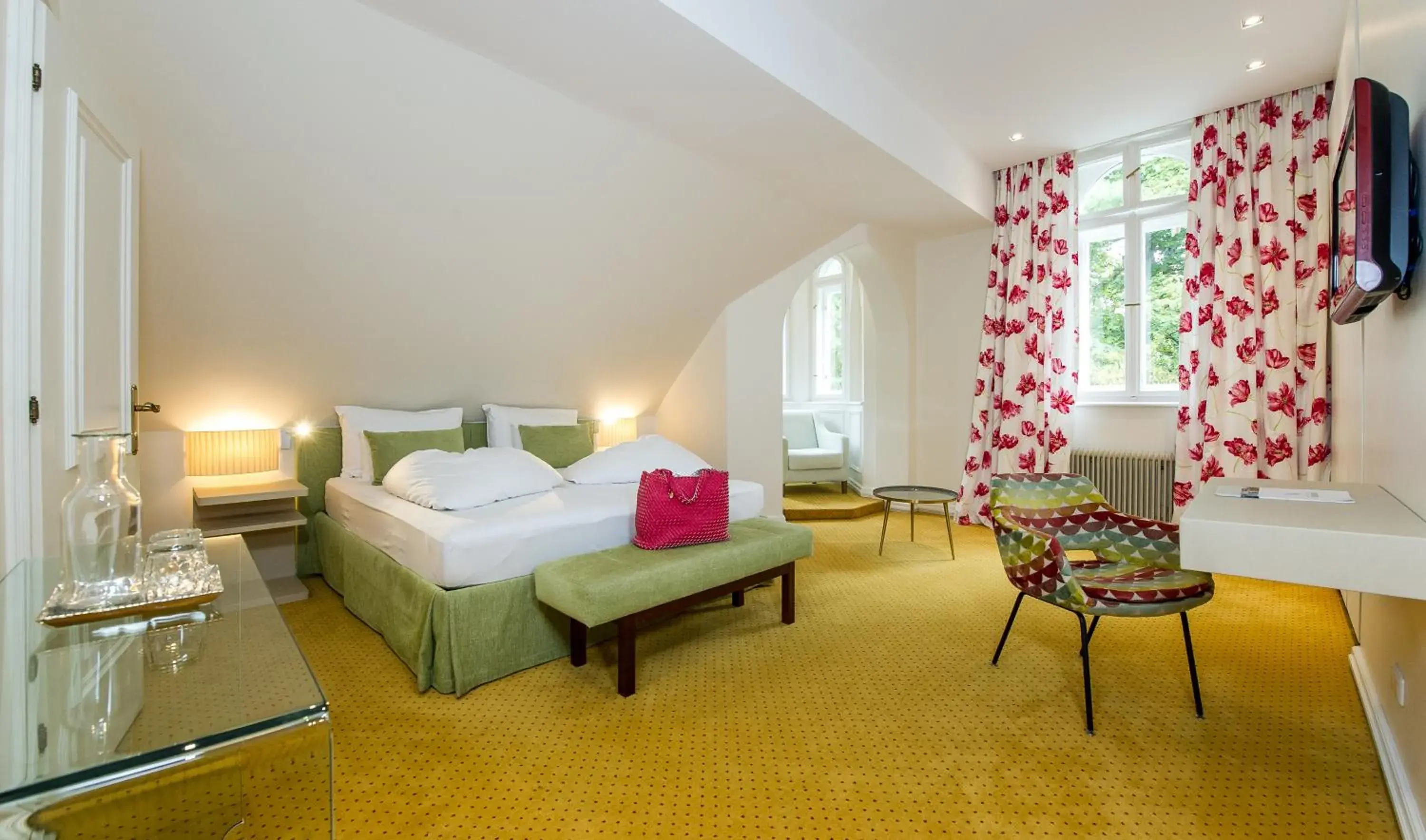 Double Room with Garden View - single occupancy in Dermuth Hotels – Parkvilla Wörth Double Room with Garden View - single occupancy in Dermuth Hotels – Parkvilla Wörth