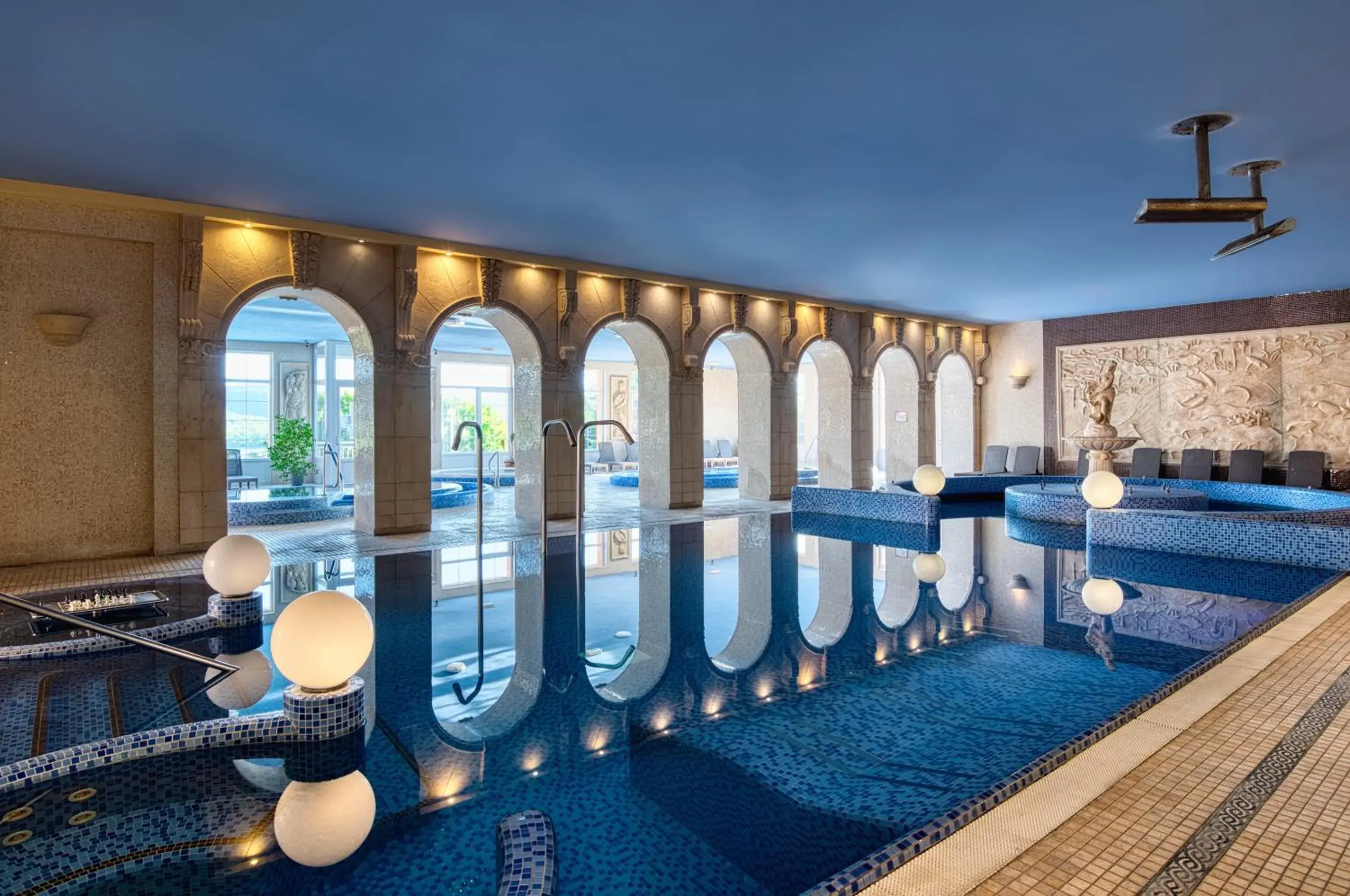 Pool view in Hotel Bellevue Esztergom Pool view in Hotel Bellevue Esztergom