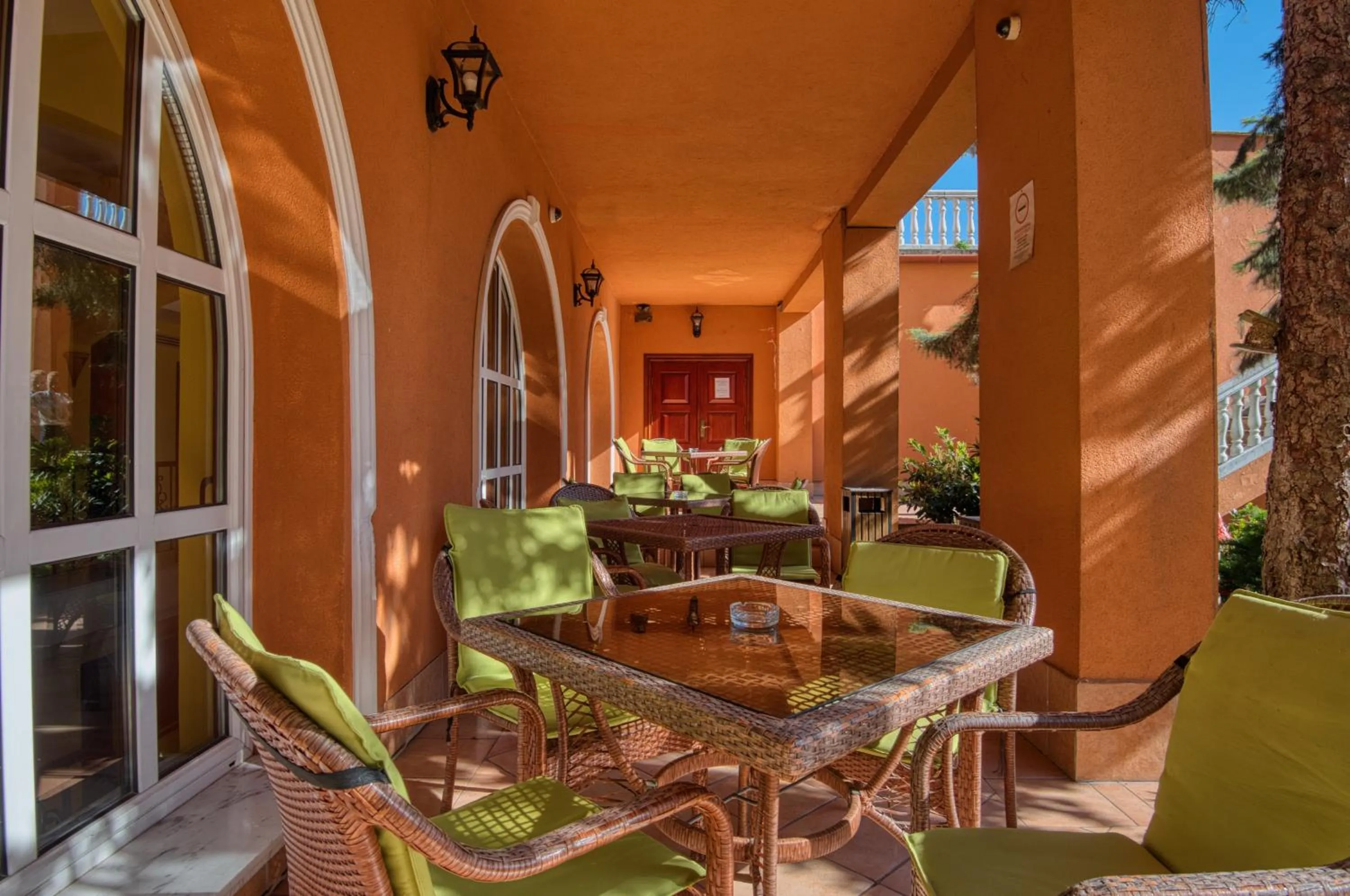Balcony/Terrace in Hotel Bellevue Esztergom