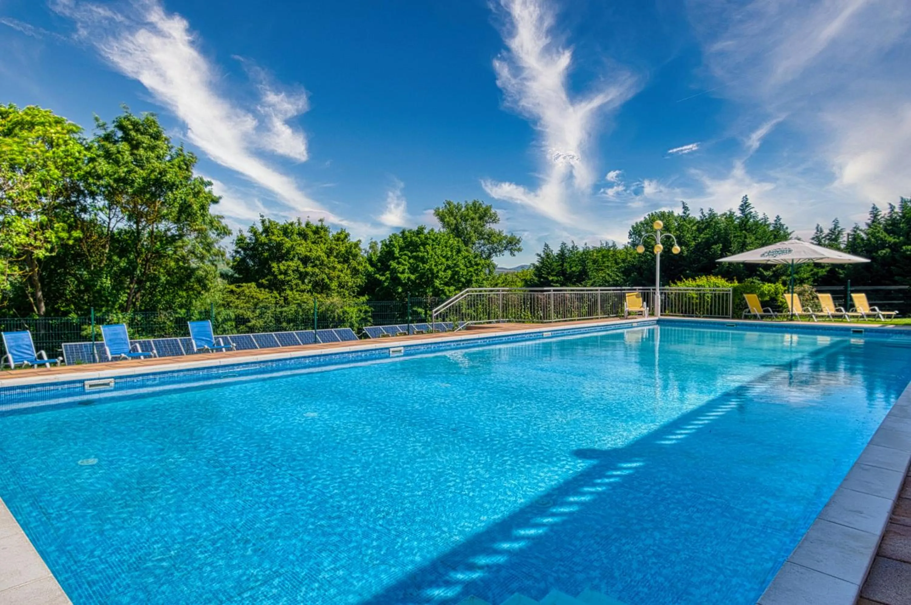 Pool view in Hotel Bellevue Esztergom