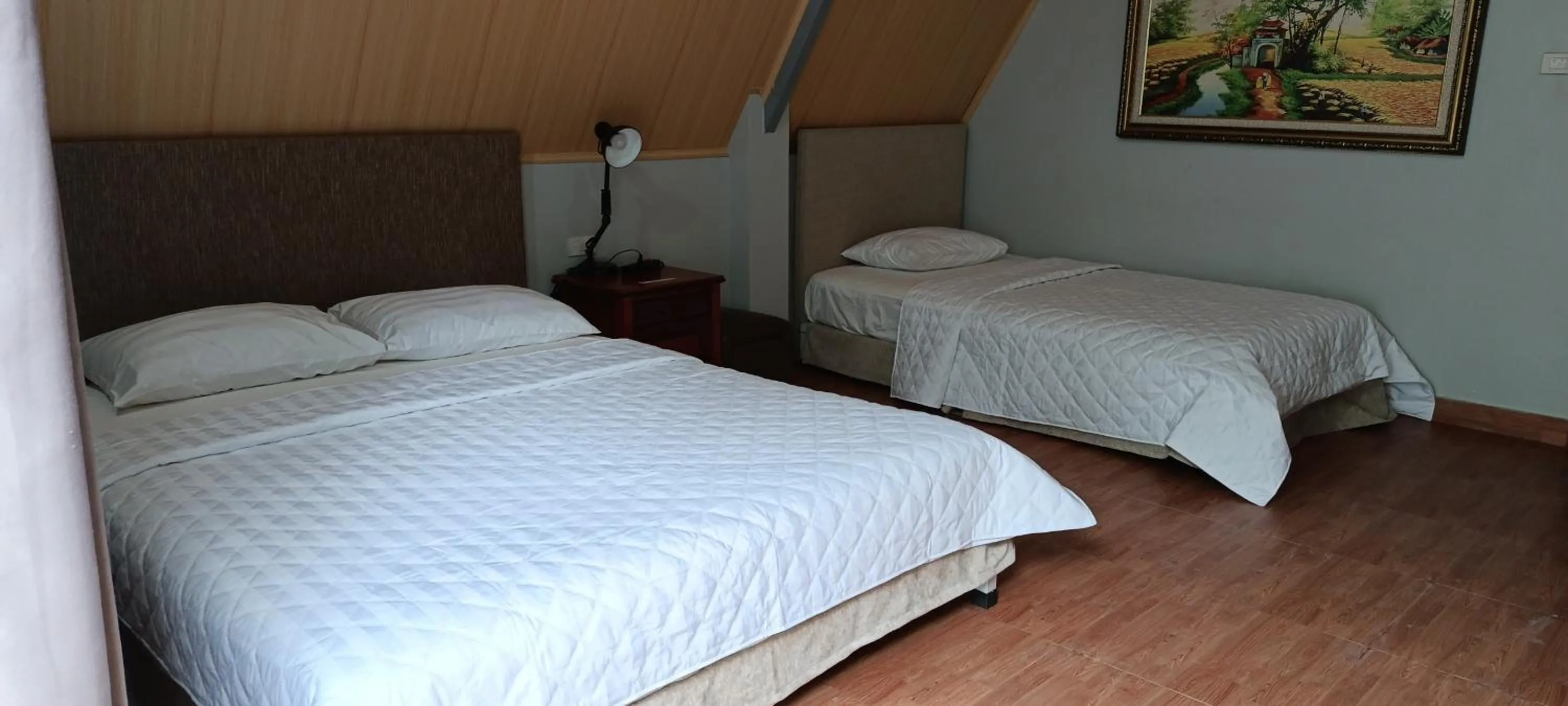 Bed in Carambola Bungalow