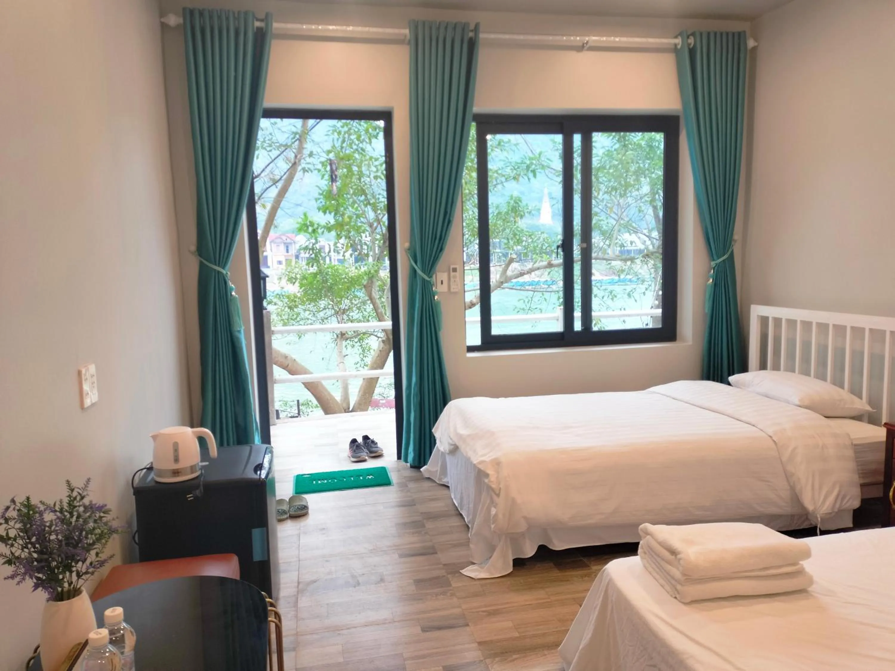 Bed in Carambola Bungalow