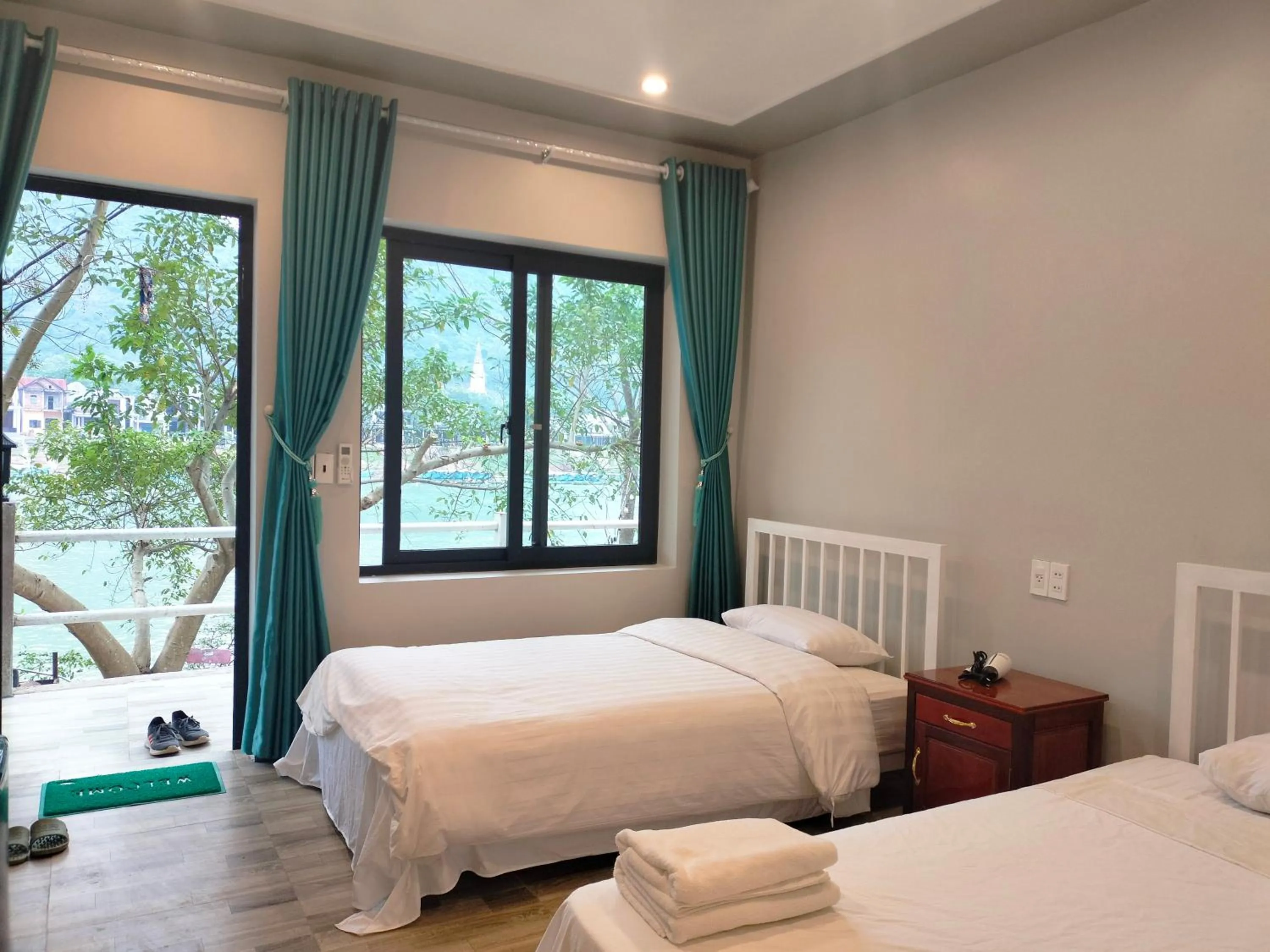 Bed in Carambola Bungalow