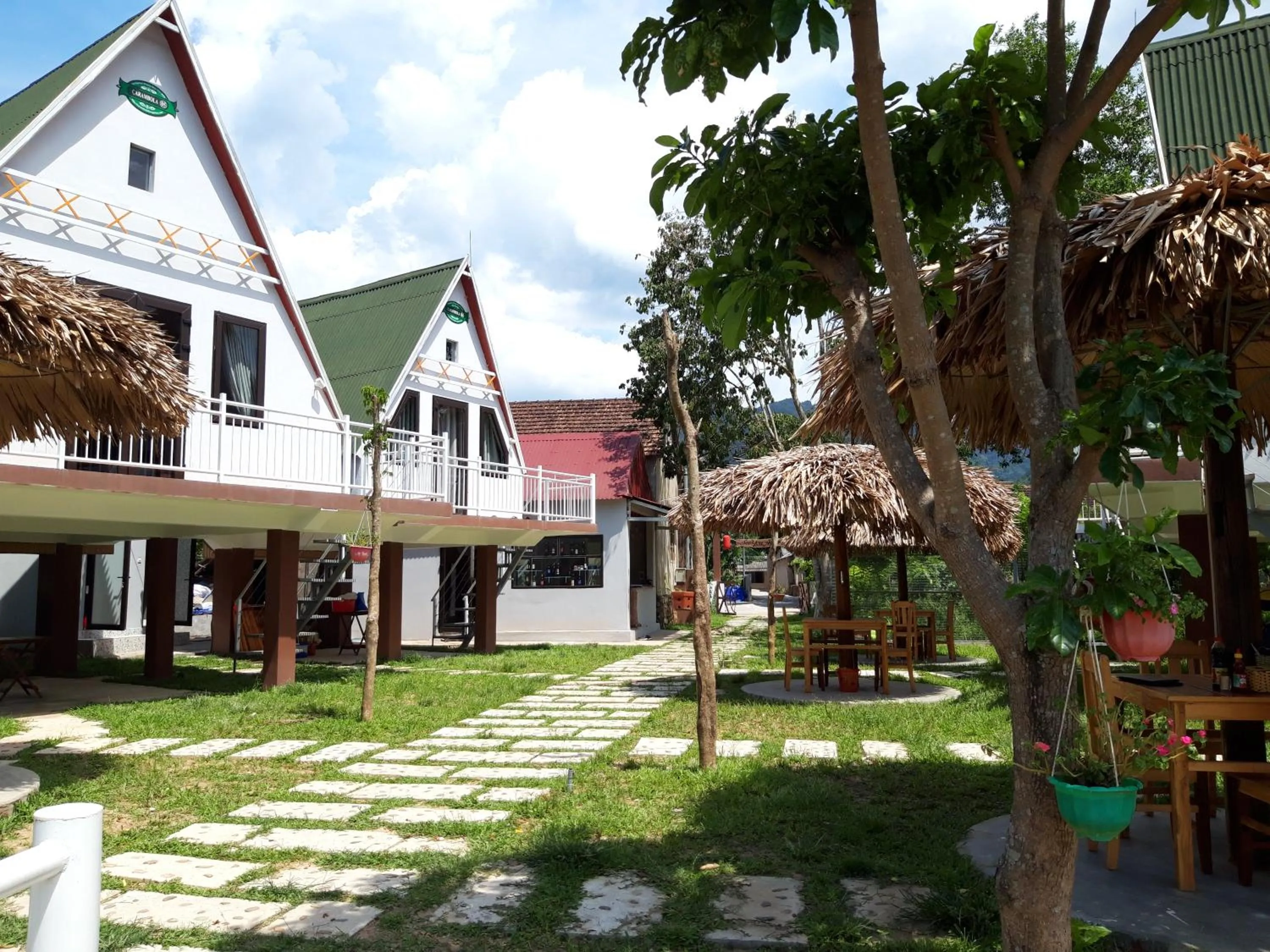 Garden view in Carambola Bungalow