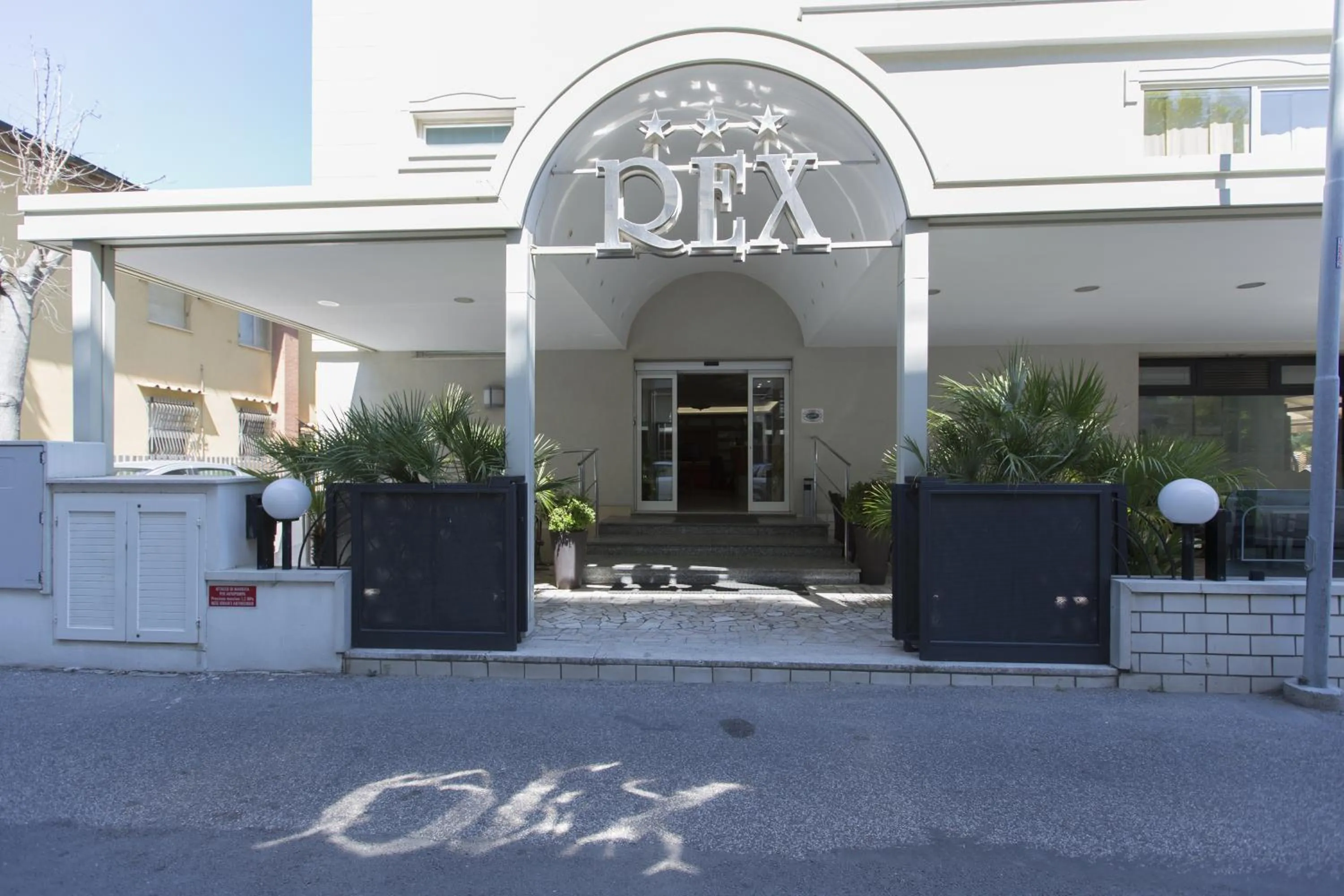 Facade/entrance in Hotel Rex Rimini