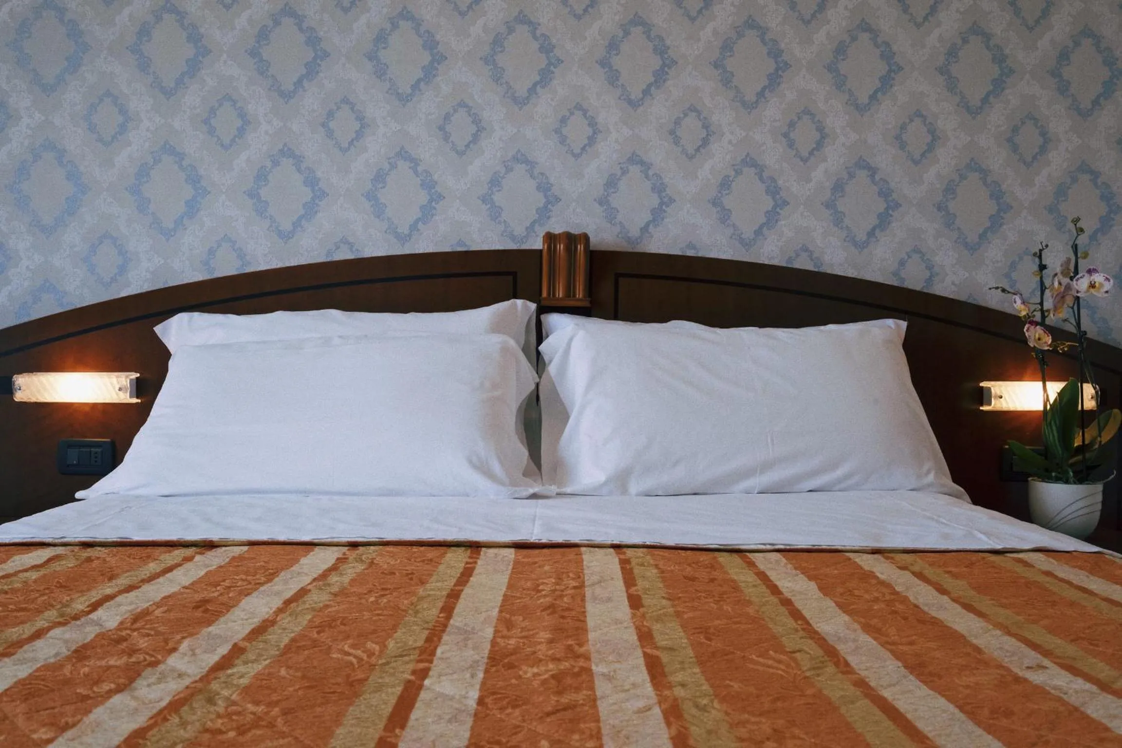 Bed in Hotel Rex Rimini