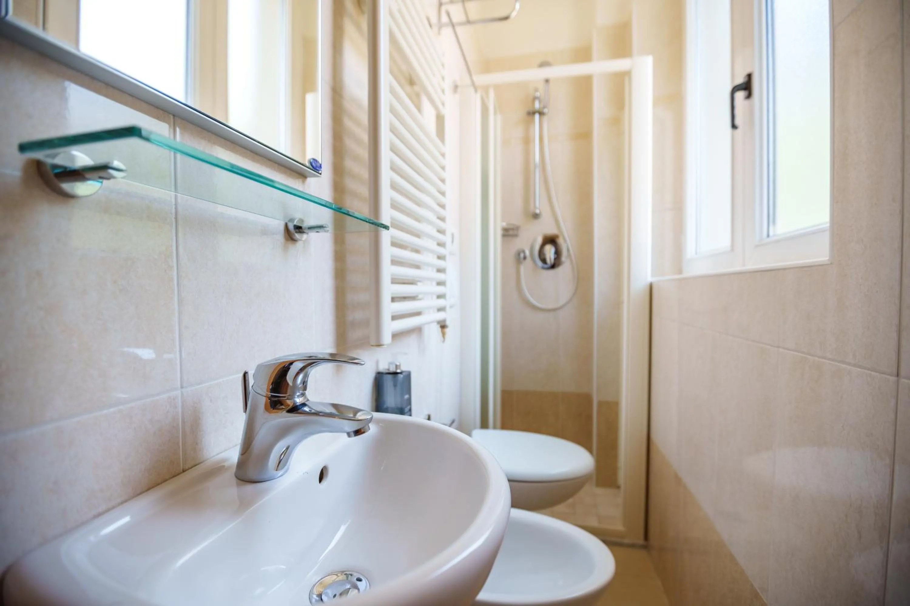 Toilet in Hotel Rex Rimini