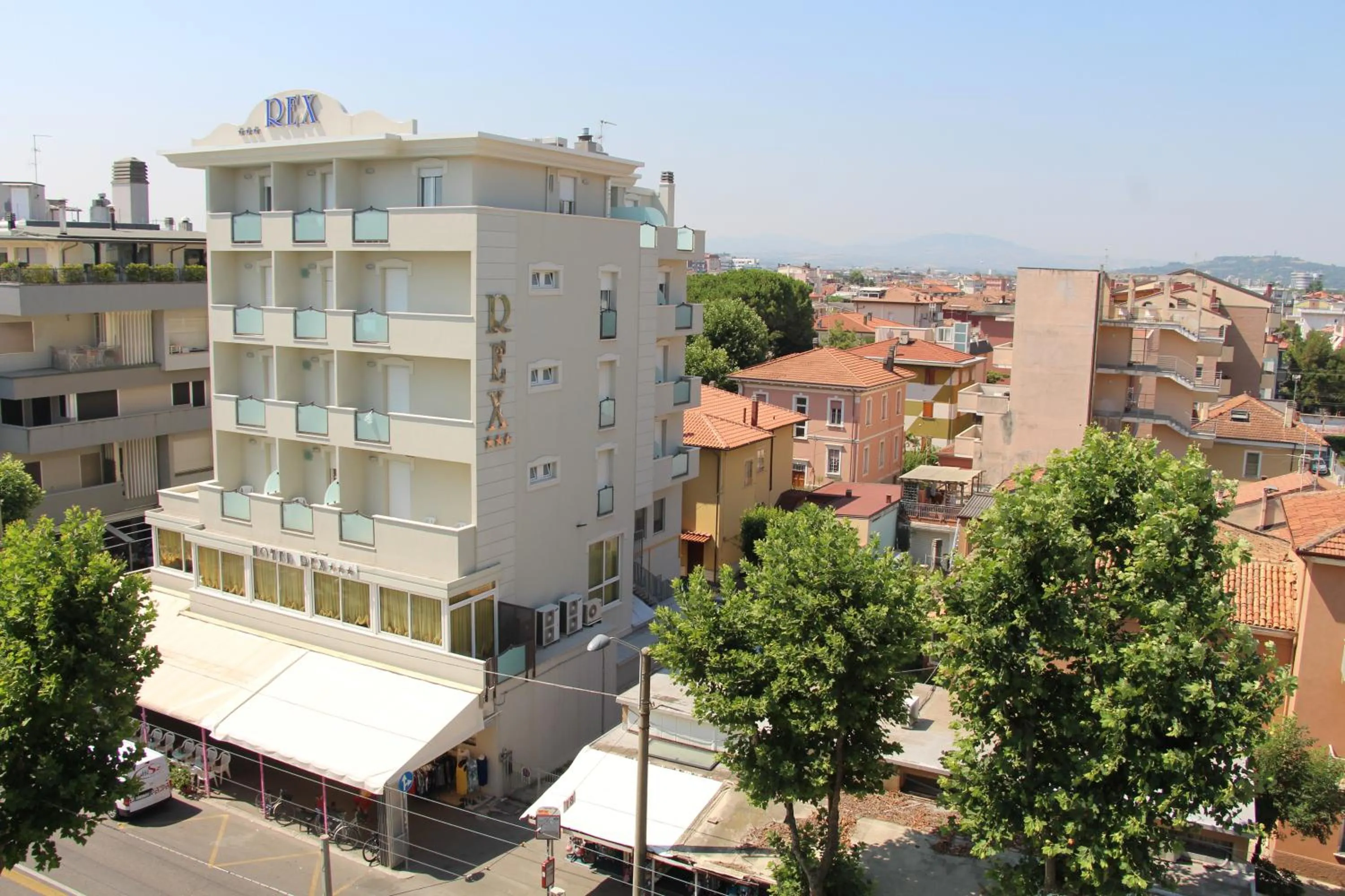 Facade/entrance in Hotel Rex Rimini