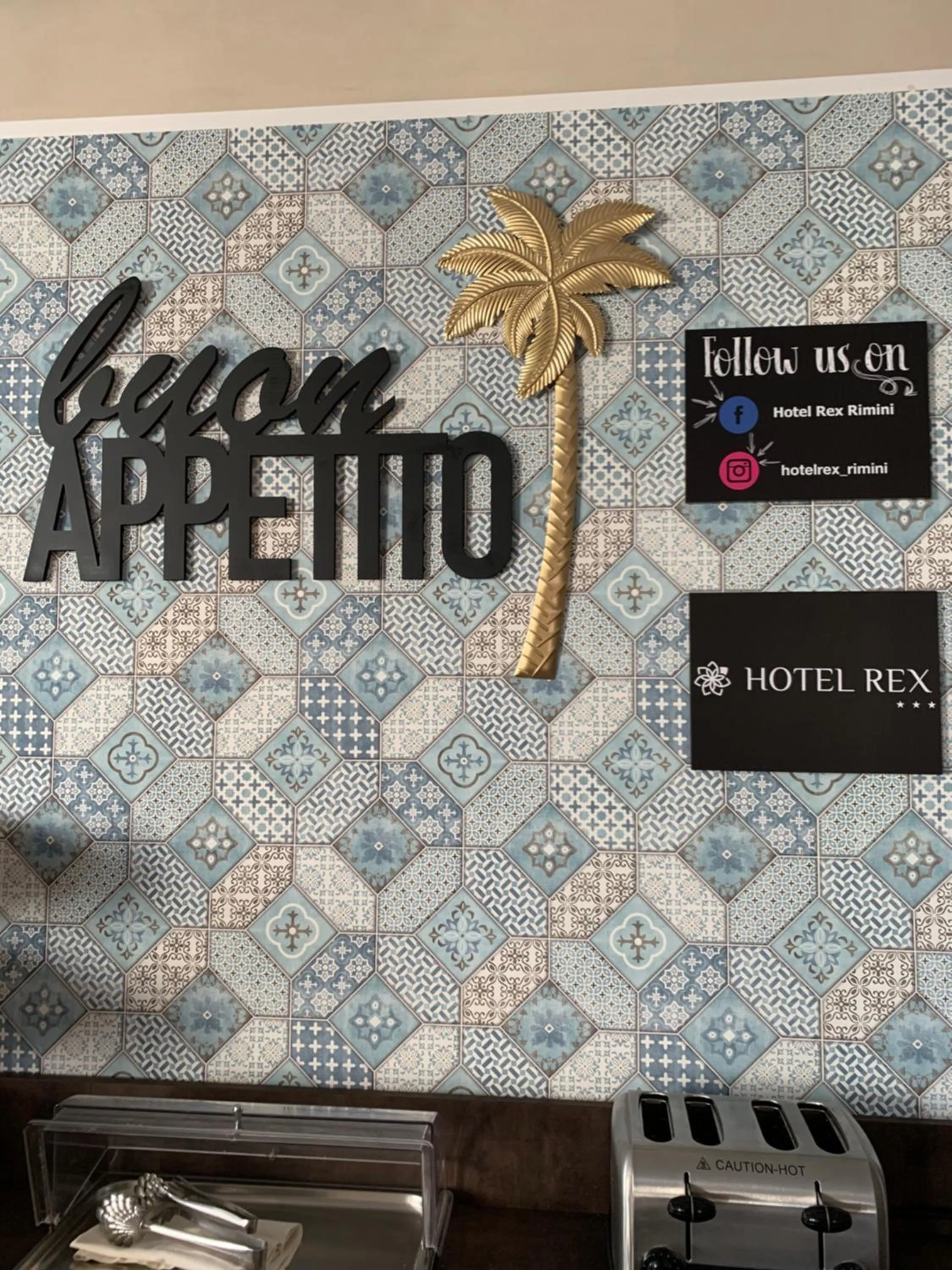 Logo/Certificate/Sign in Hotel Rex Rimini
