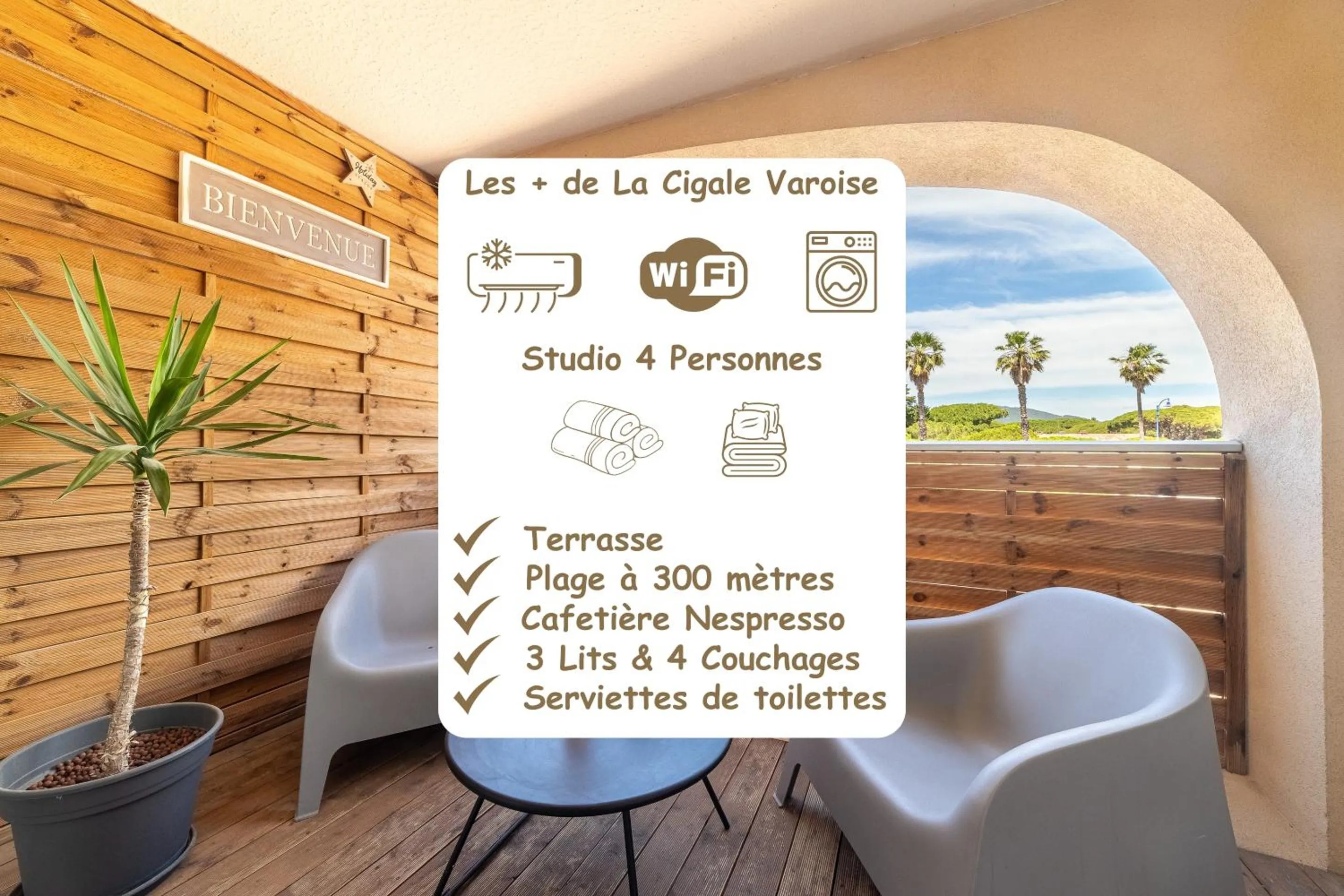 Patio in La Cigale Varoise - Hyères La Plage