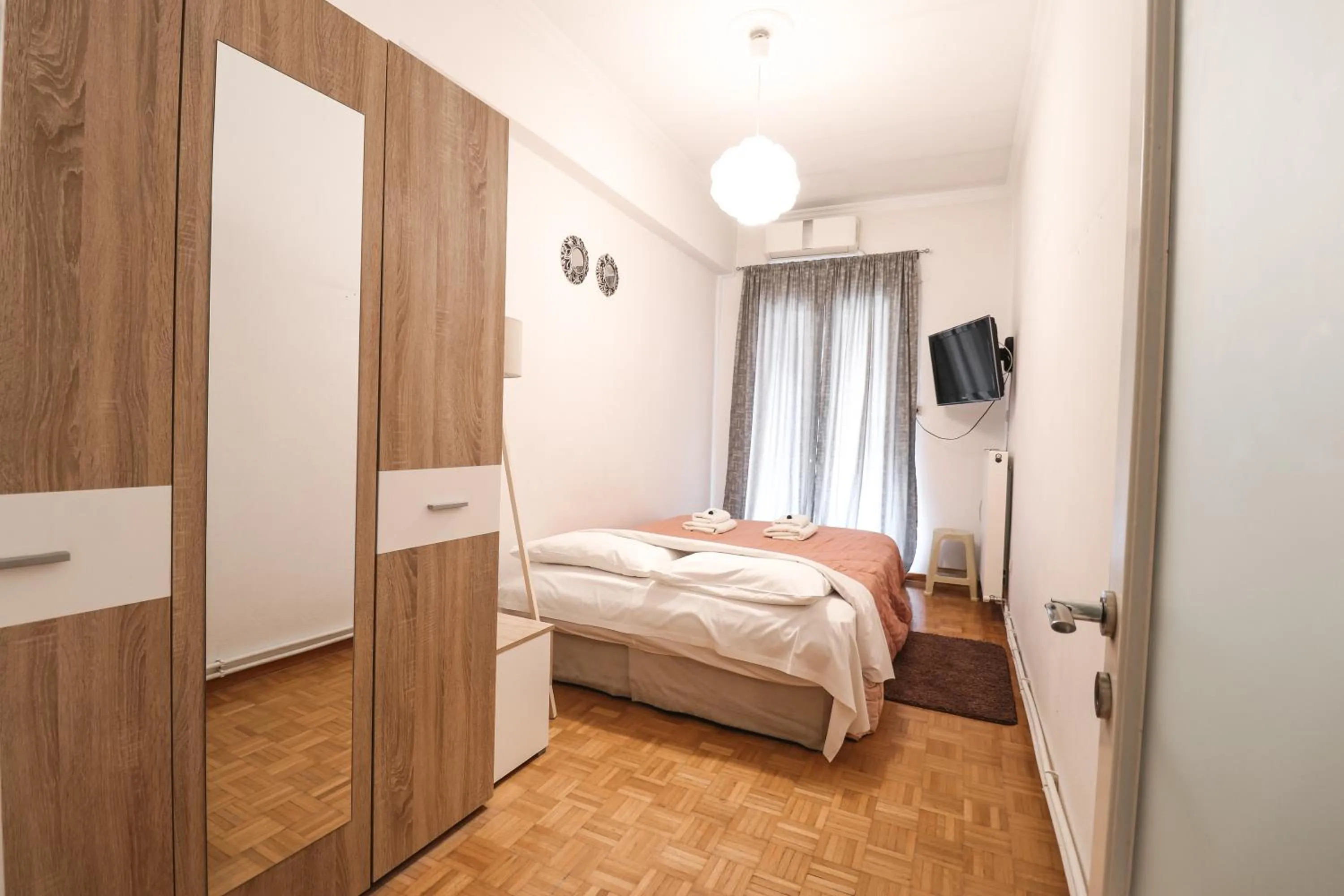 Bedroom, Bed in Corfu City Apartments