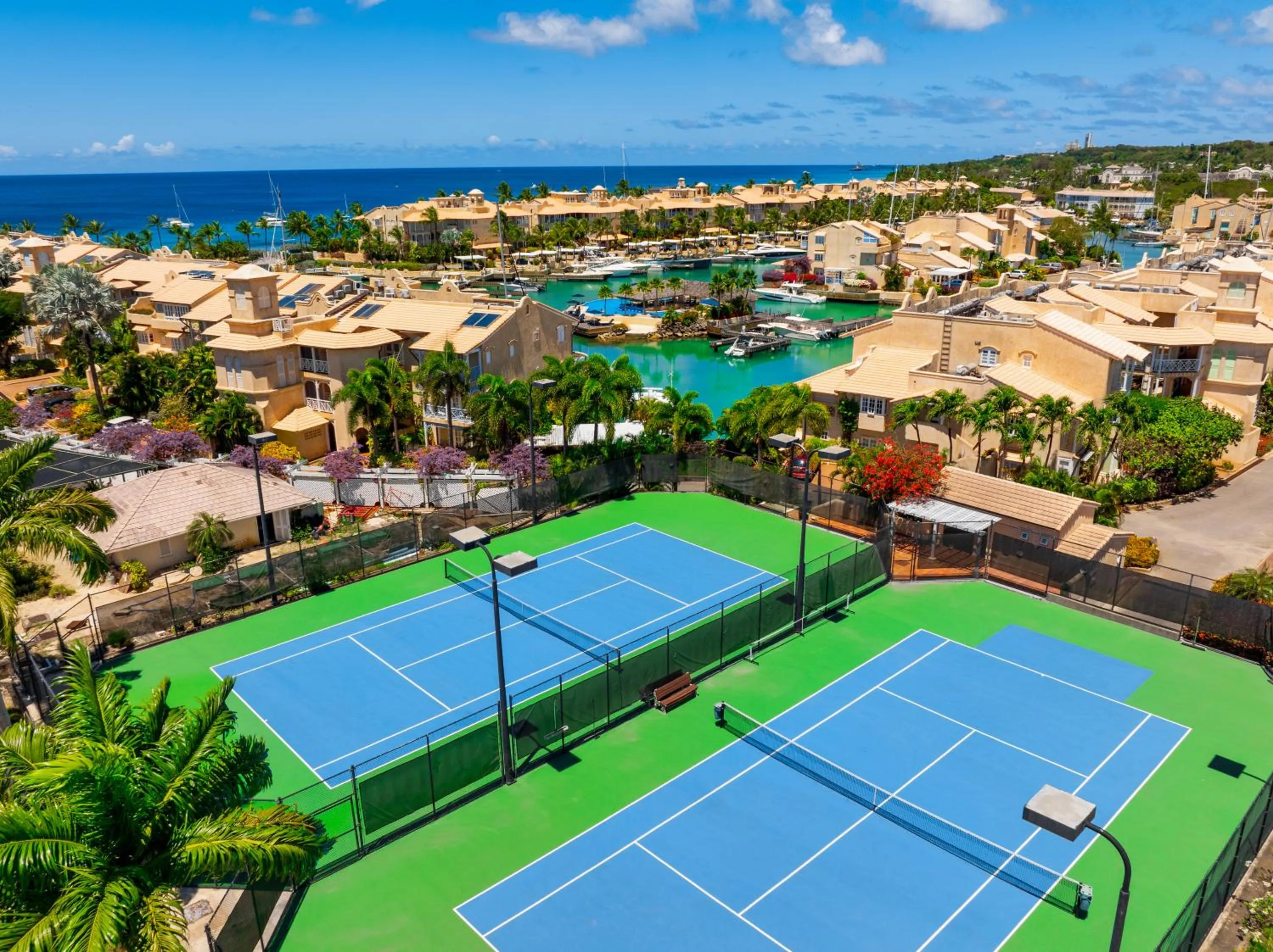 Tennis court in Port St. Charles