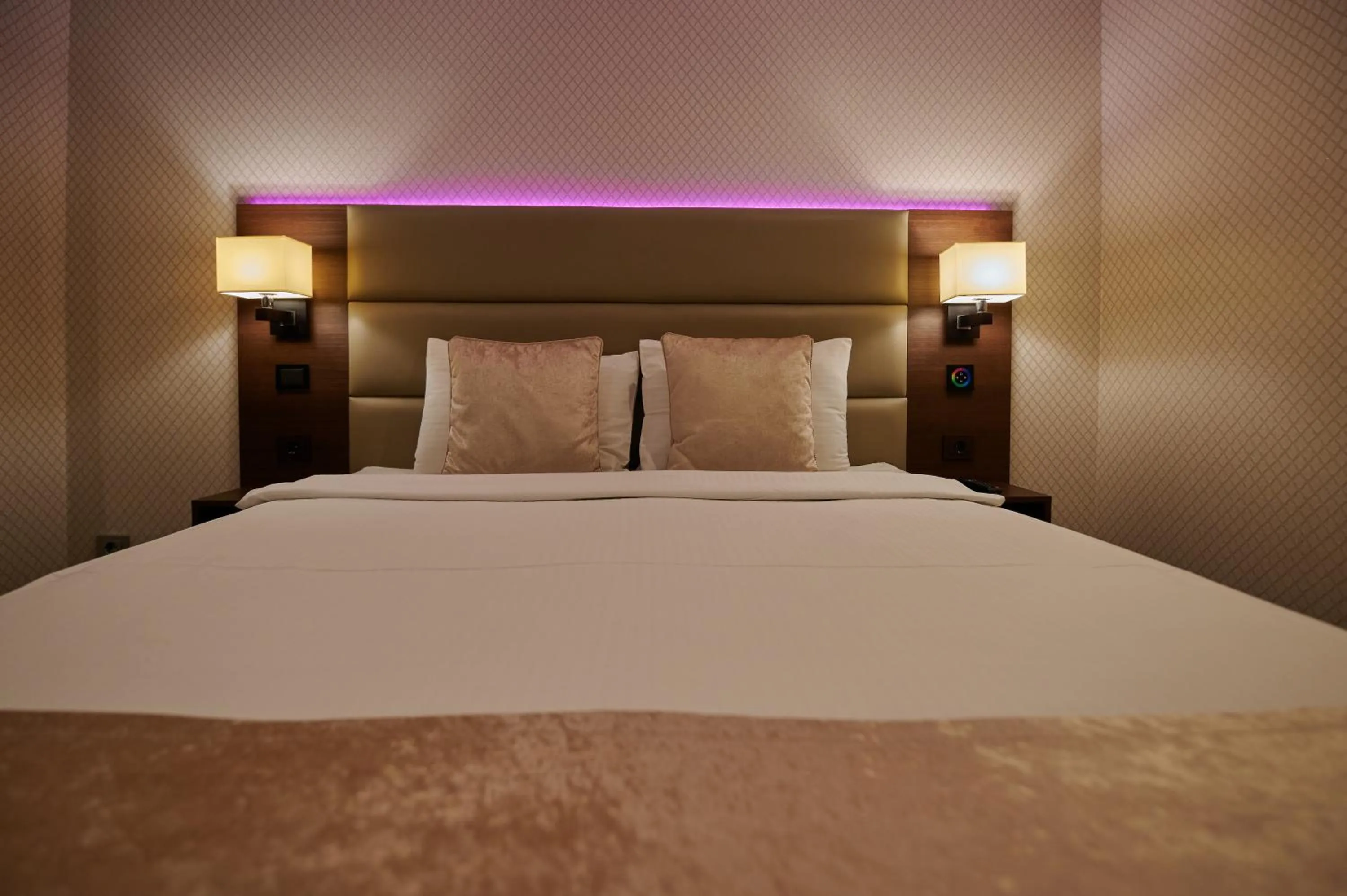 Bed in Olympus Hotel