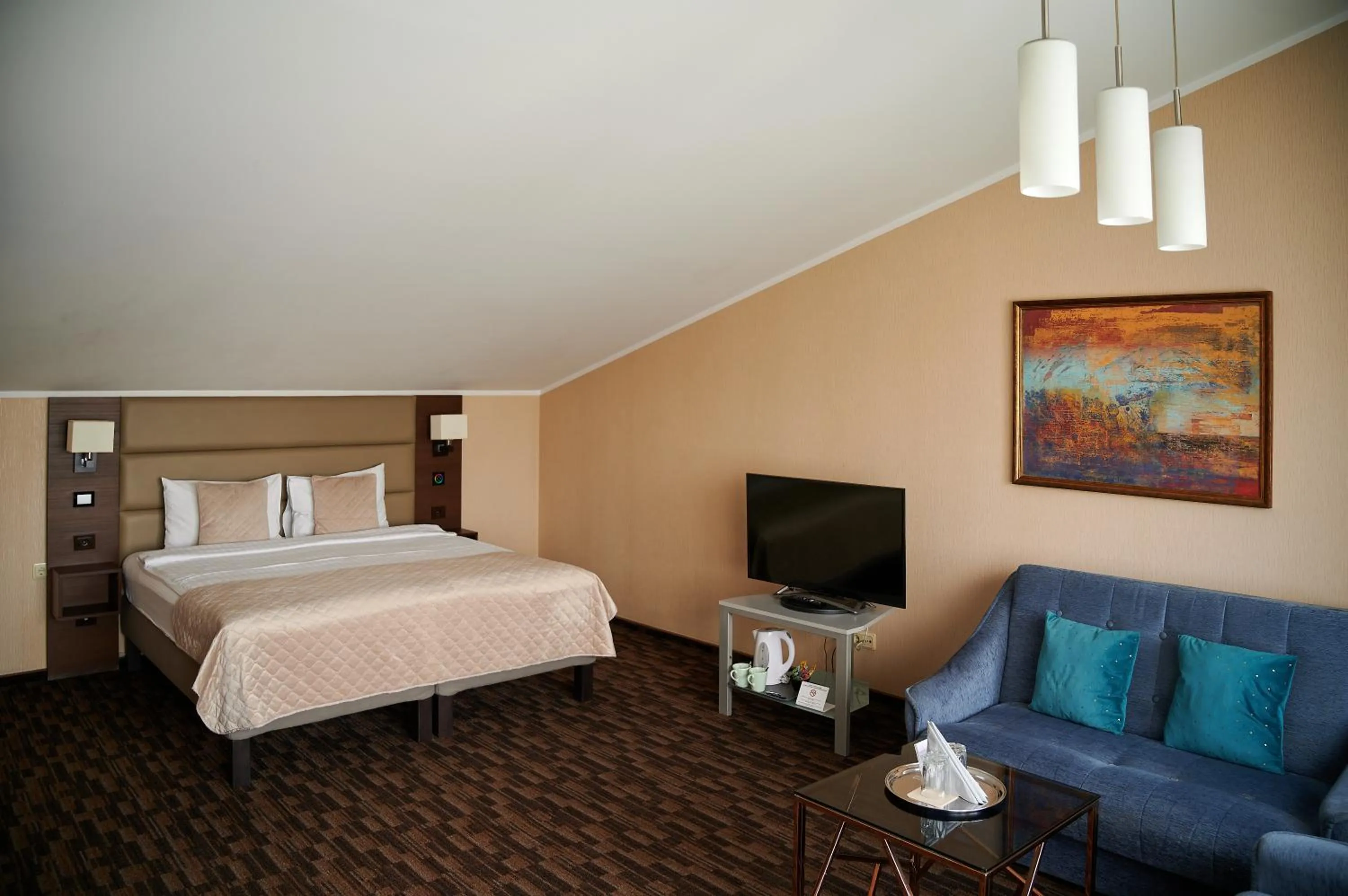 Bed in Olympus Hotel