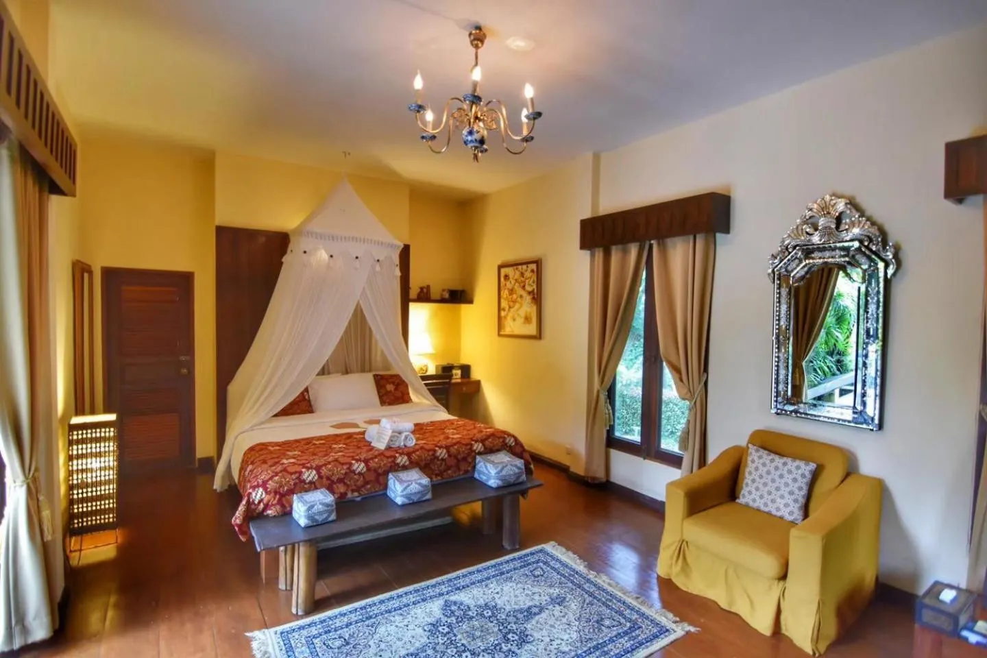 Bed in Villa Khao Phaengma