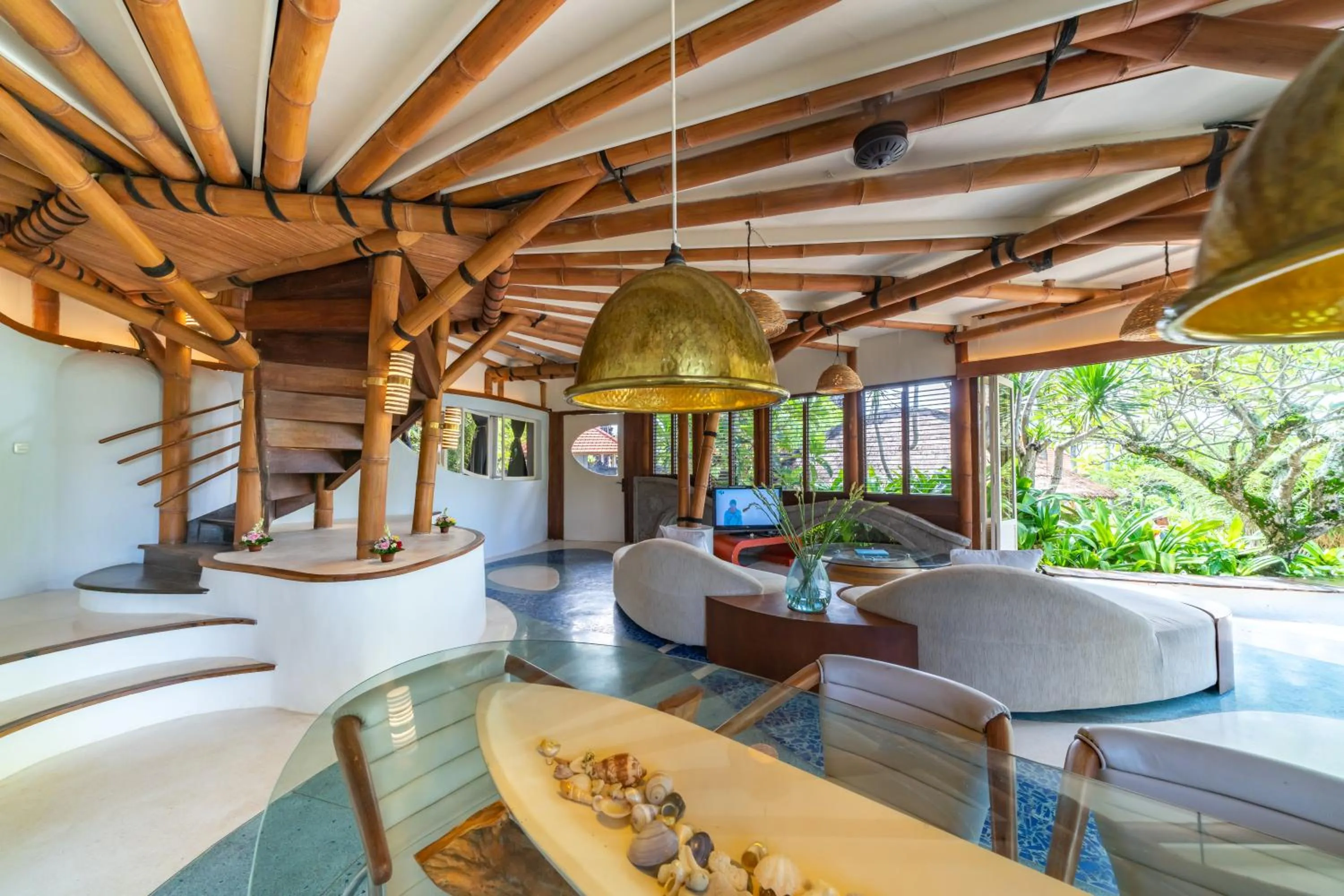 Living room in Sejuk Beach Villas