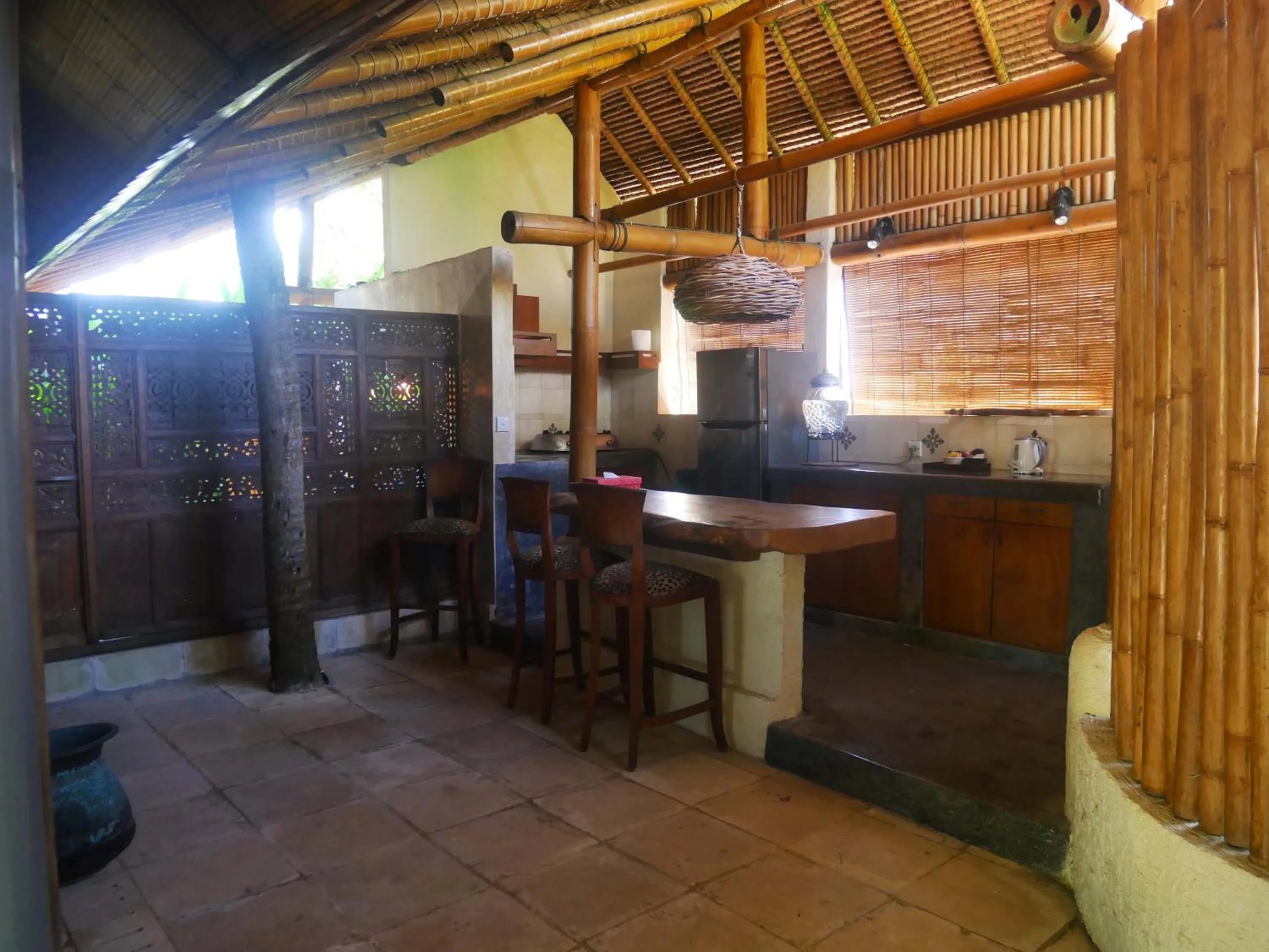 Kitchen or kitchenette in Sejuk Beach Villas