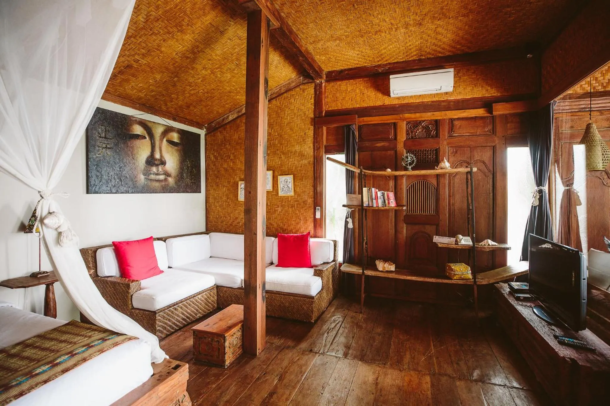 Seating area in Sejuk Beach Villas