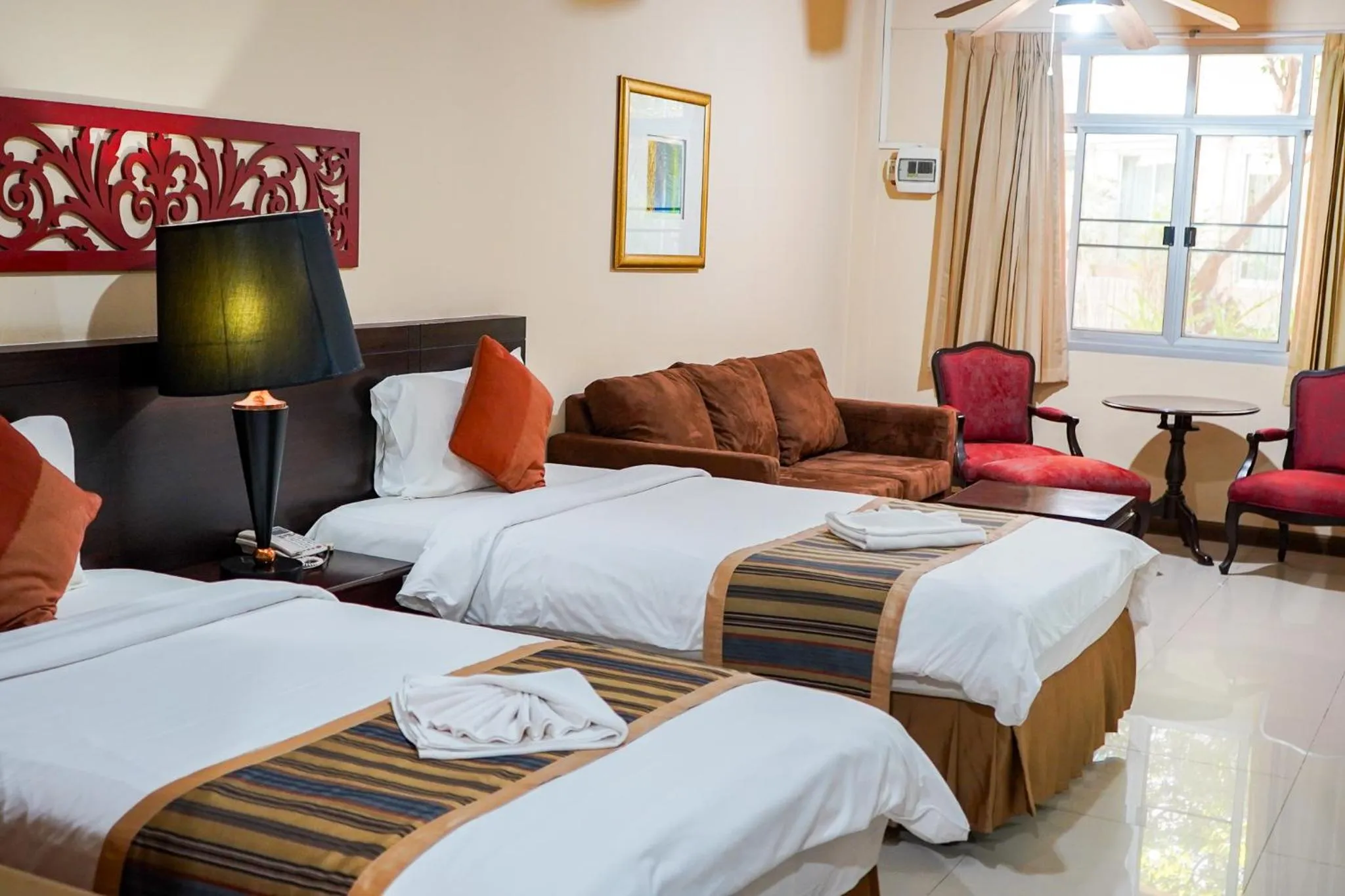 Bed in Piman Garden Boutique Hotel