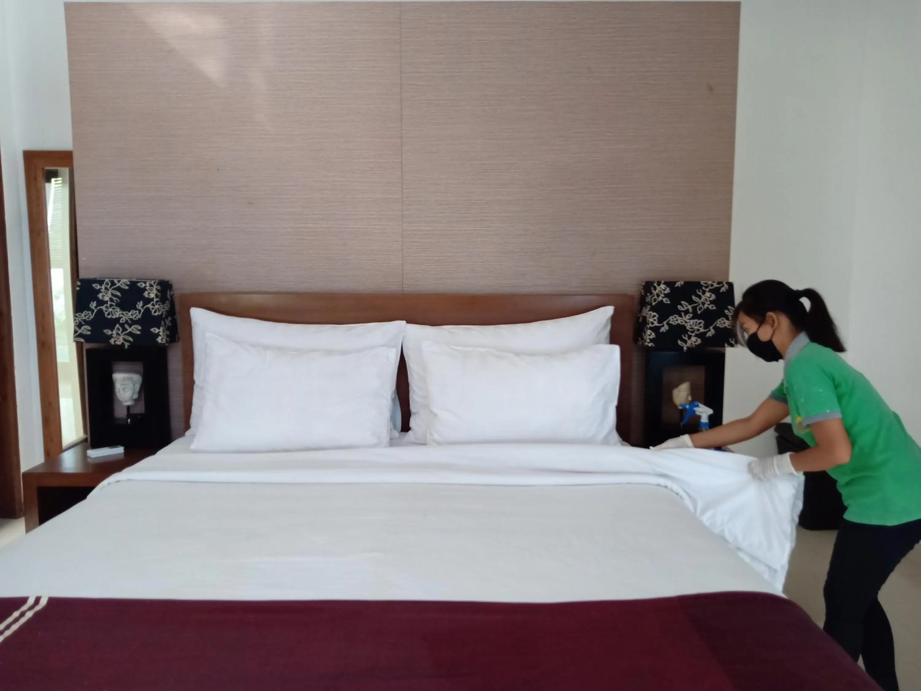 Bed in Grania Bali Villas