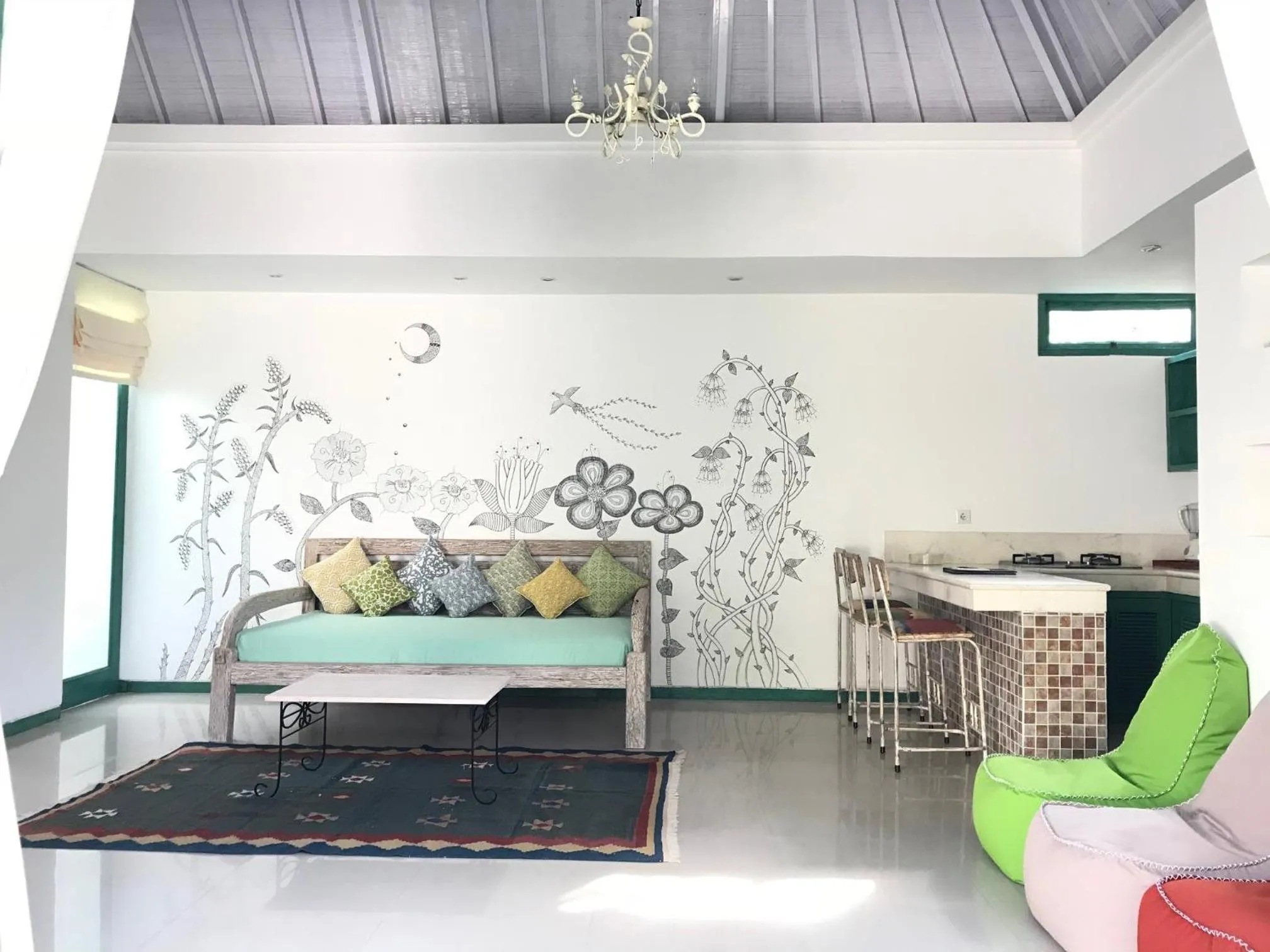 Living room in Artemis Villa Hotel