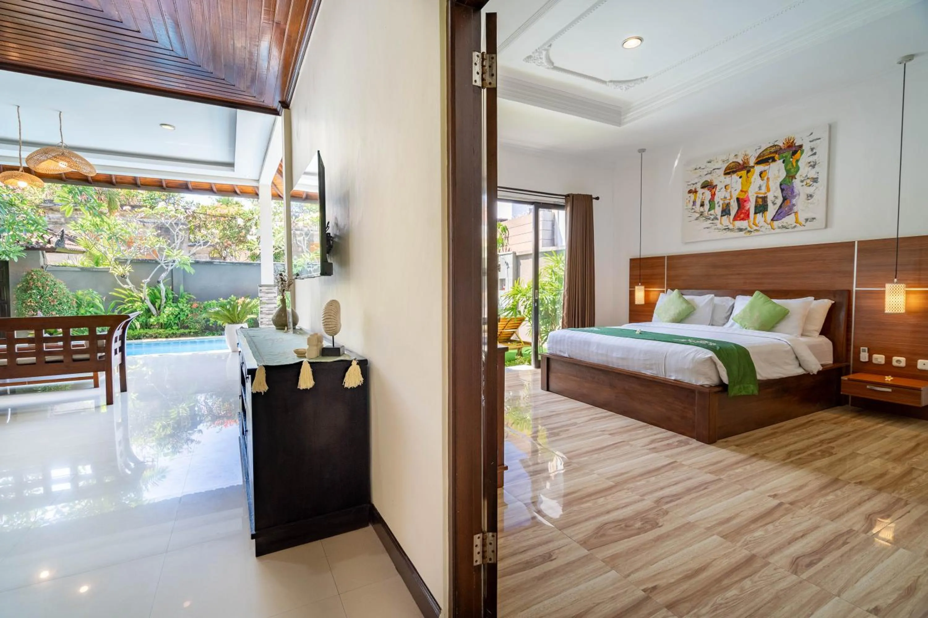 Bed in Gracia Bali Villas & Apartment Managed by Manara