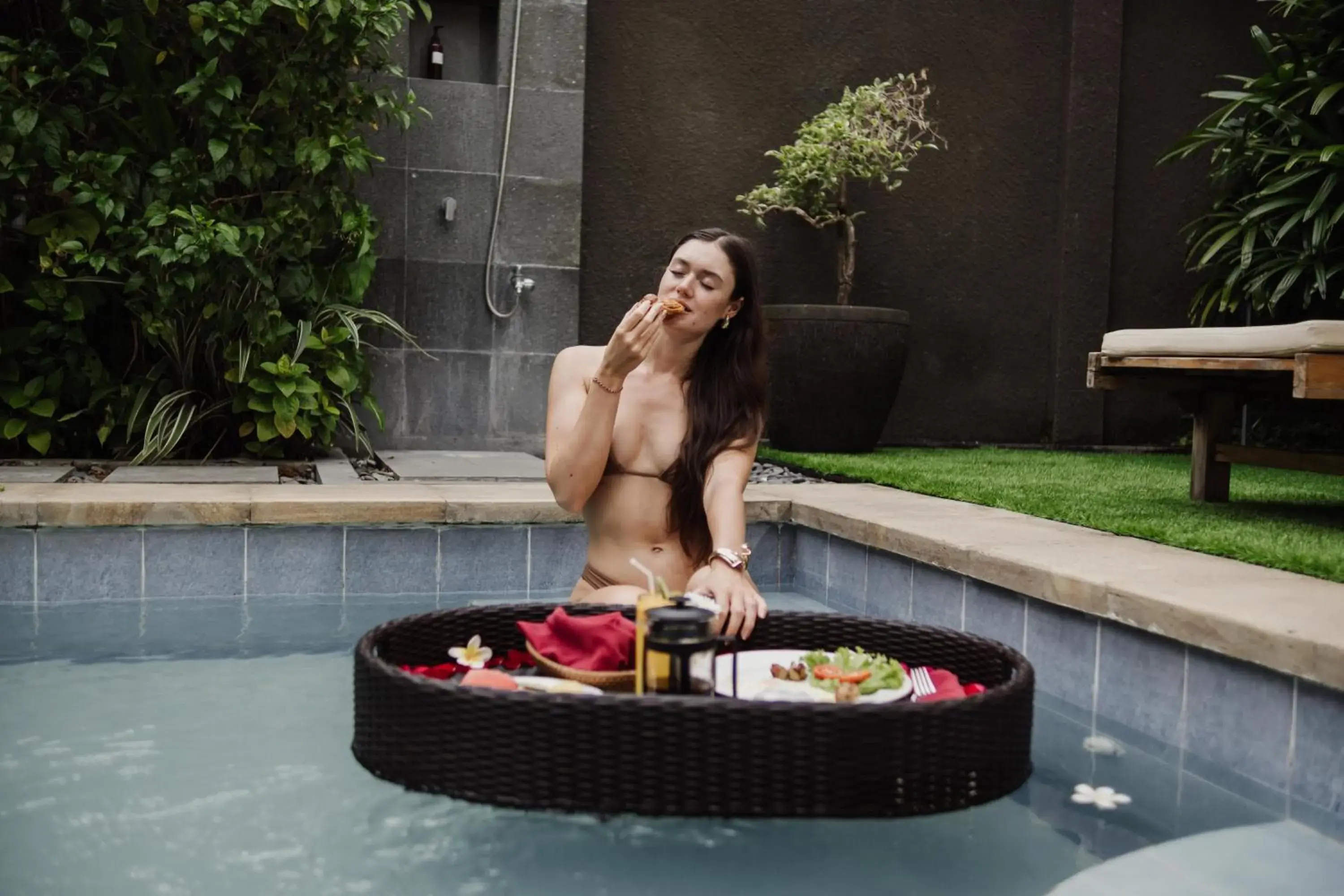 Breakfast in Gracia Bali Villas & Apartment Managed by Manara Breakfast in Gracia Bali Villas & Apartment Managed by Manara