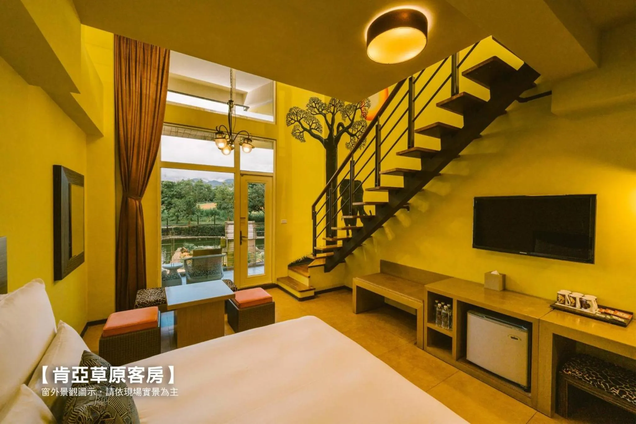 Bed in Leofoo Resort Guanshi