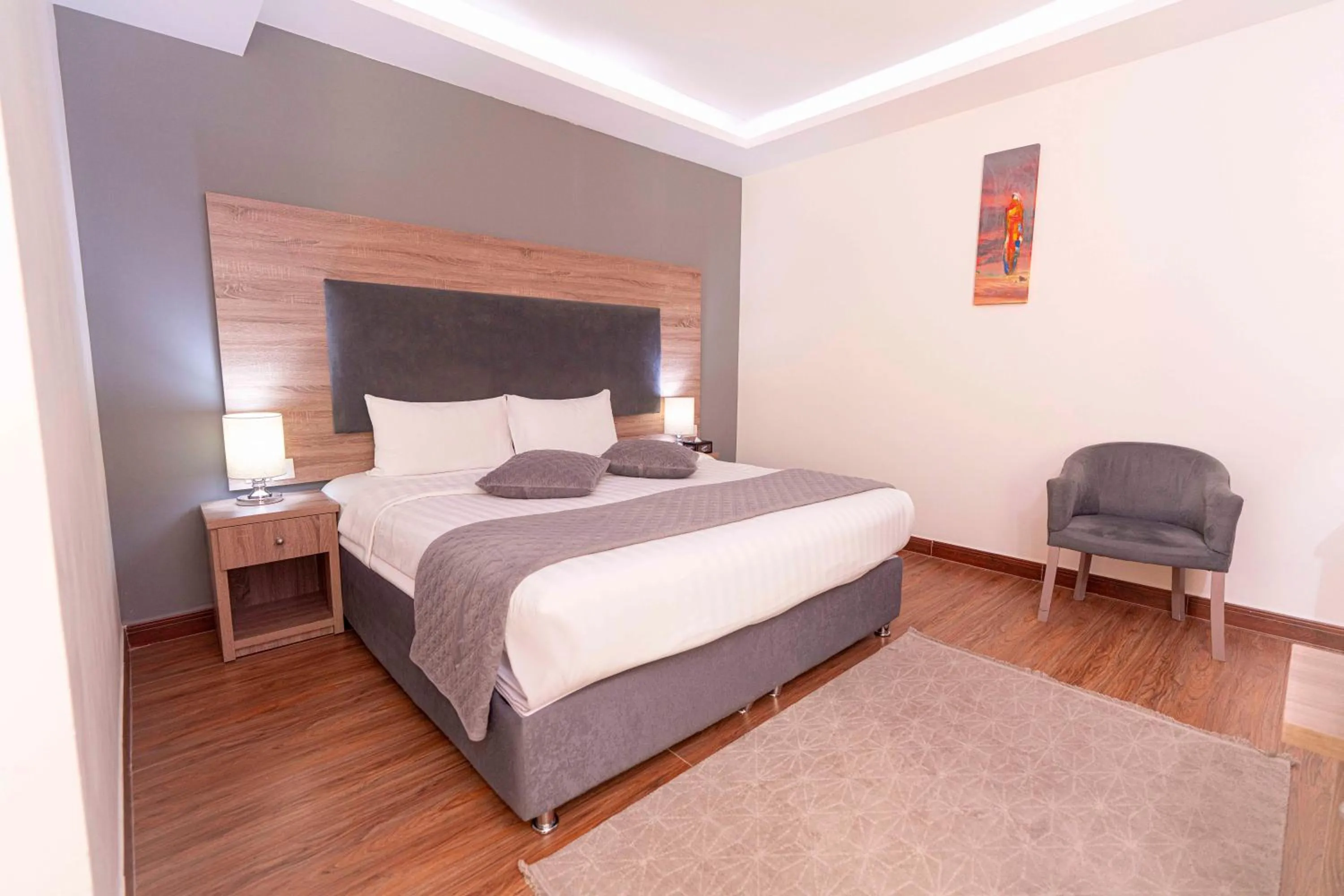 Photo of the whole room, Bed in Petra Moon Hotel