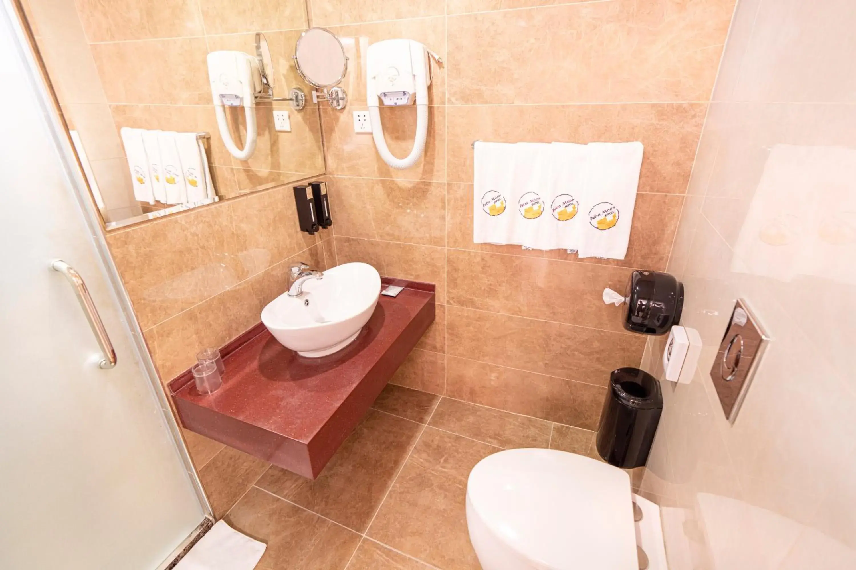 Toilet in Petra Moon Hotel Toilet in Petra Moon Hotel