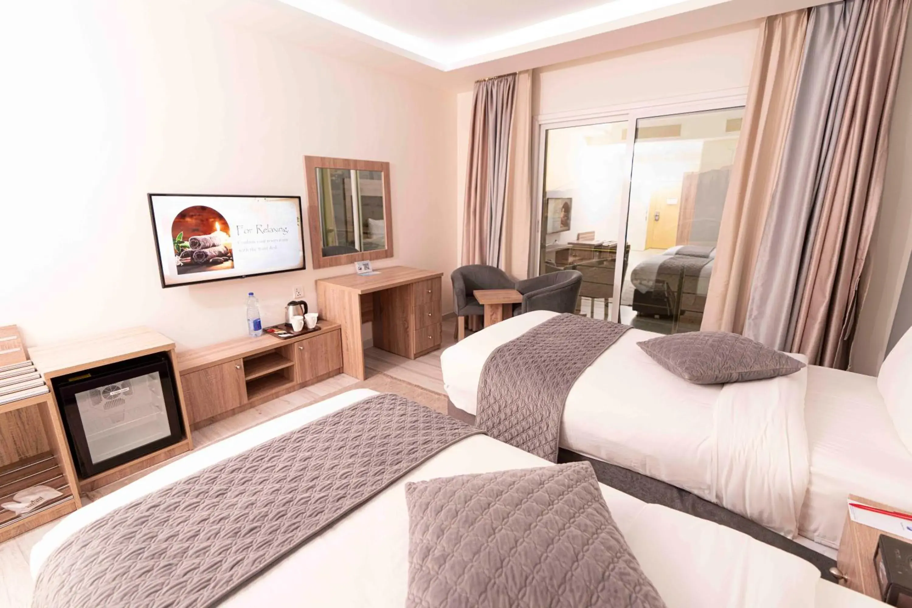 Bed in Petra Moon Hotel Bed in Petra Moon Hotel