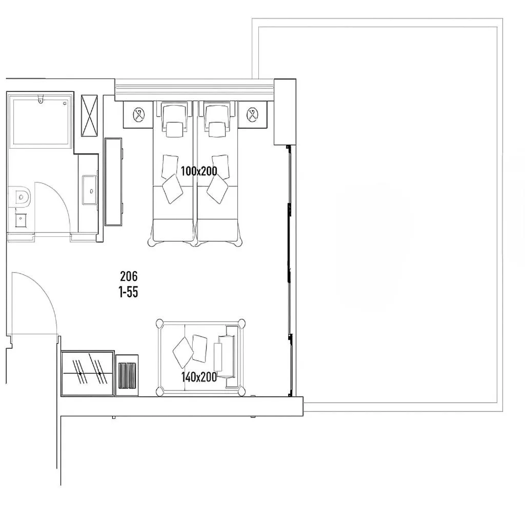 Floor plan in Xperia Saray Beach Hotel