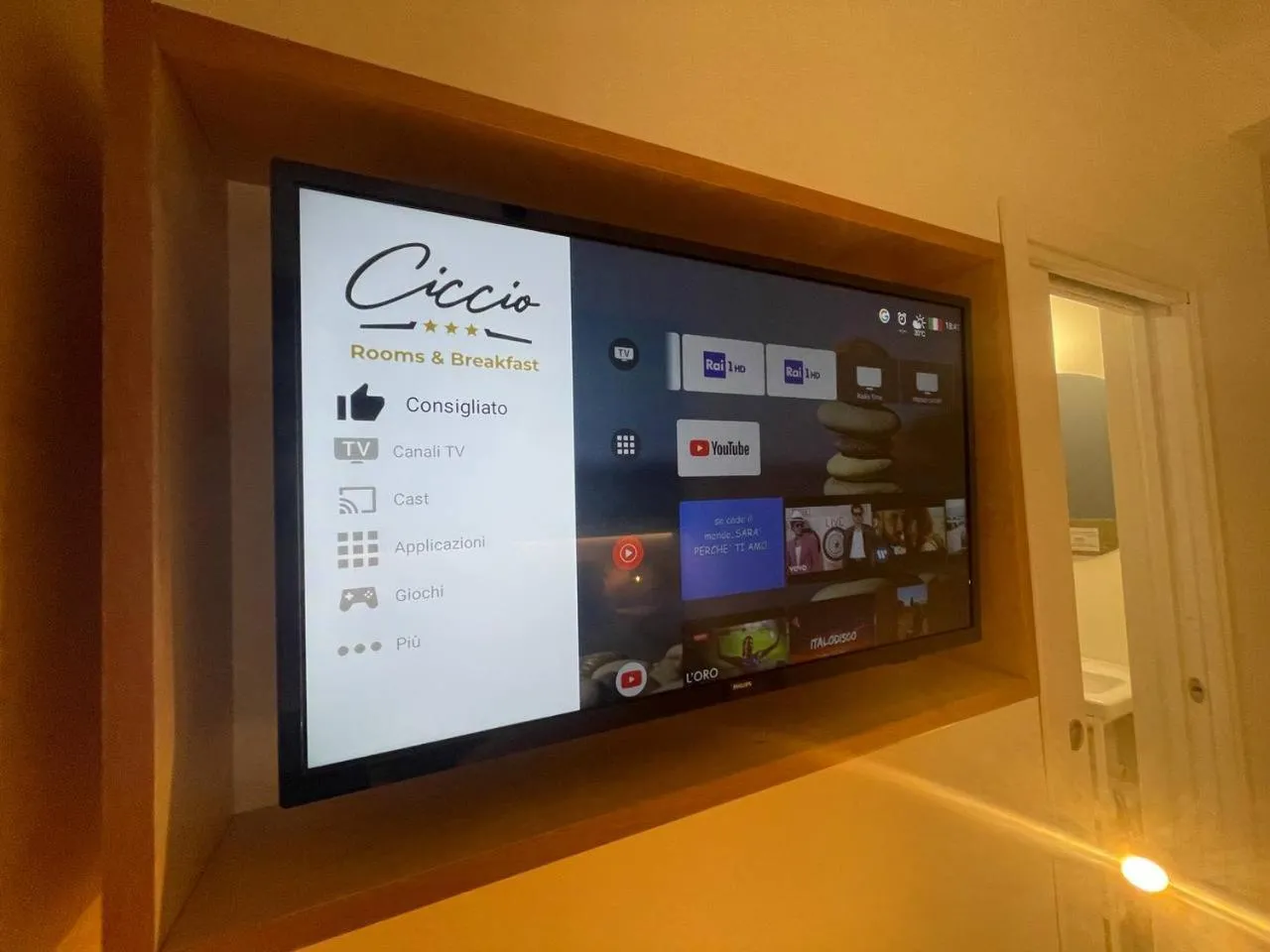 TV and multimedia in Ciccio Rooms and breakfast - Self check-in