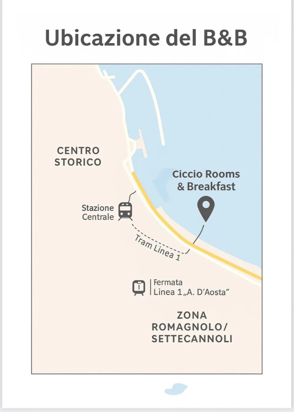 Text overlay in Ciccio Rooms and breakfast - Self check-in