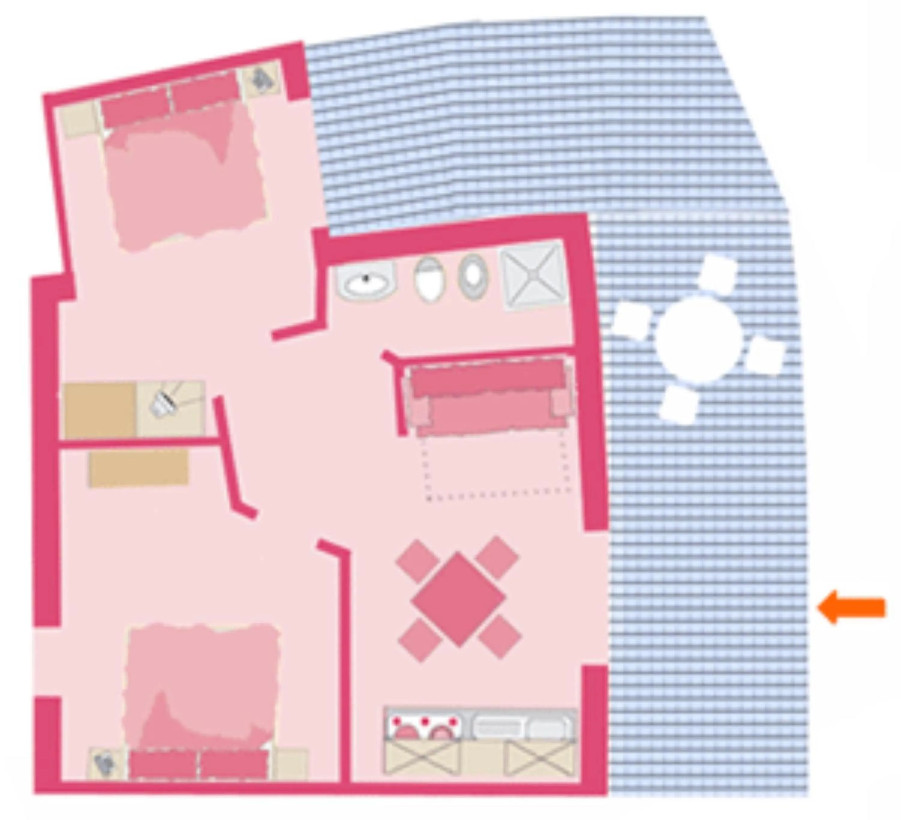 Floor plan in Residence La Luna Nel Pozzo