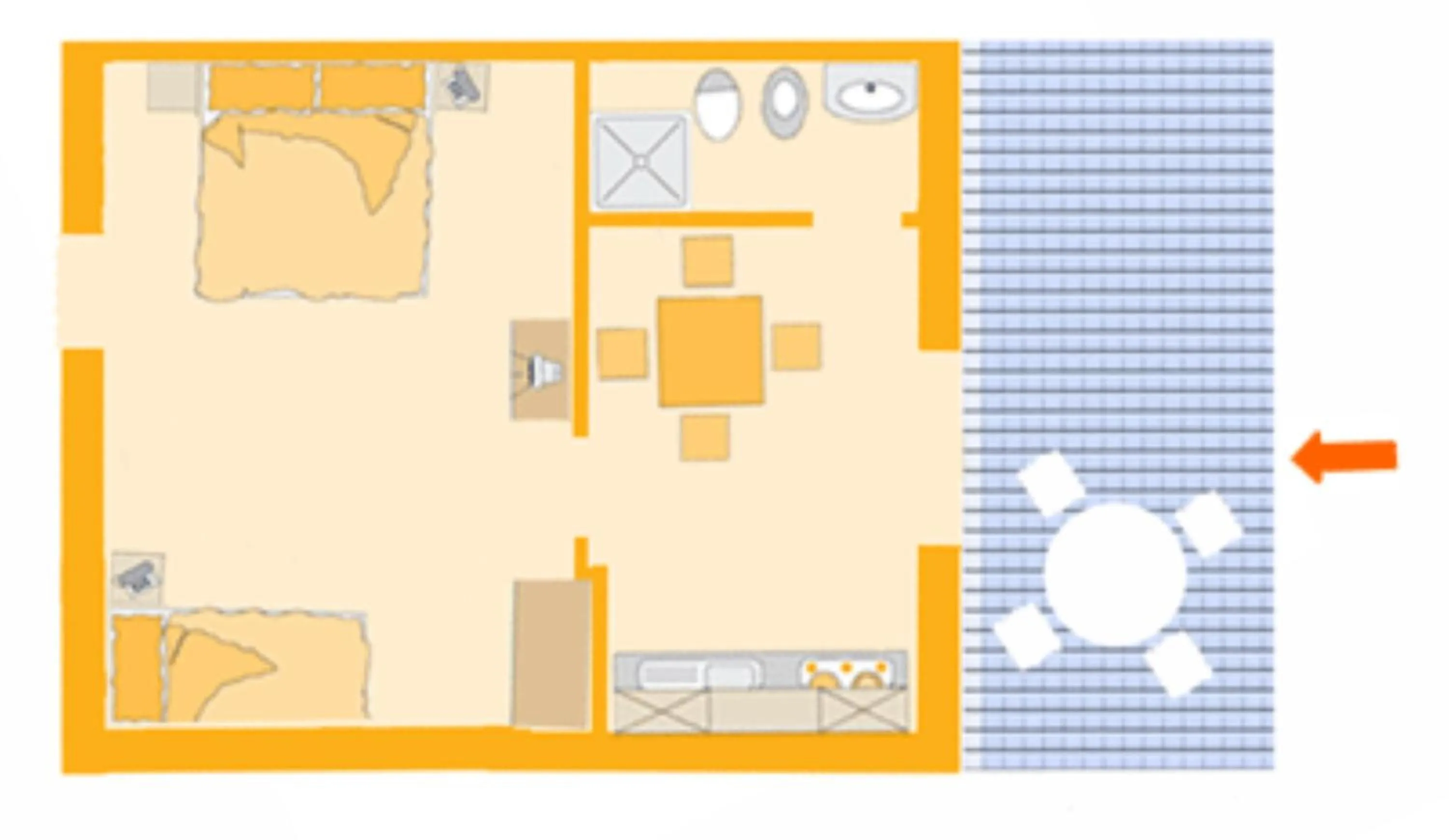 Floor plan in Residence La Luna Nel Pozzo