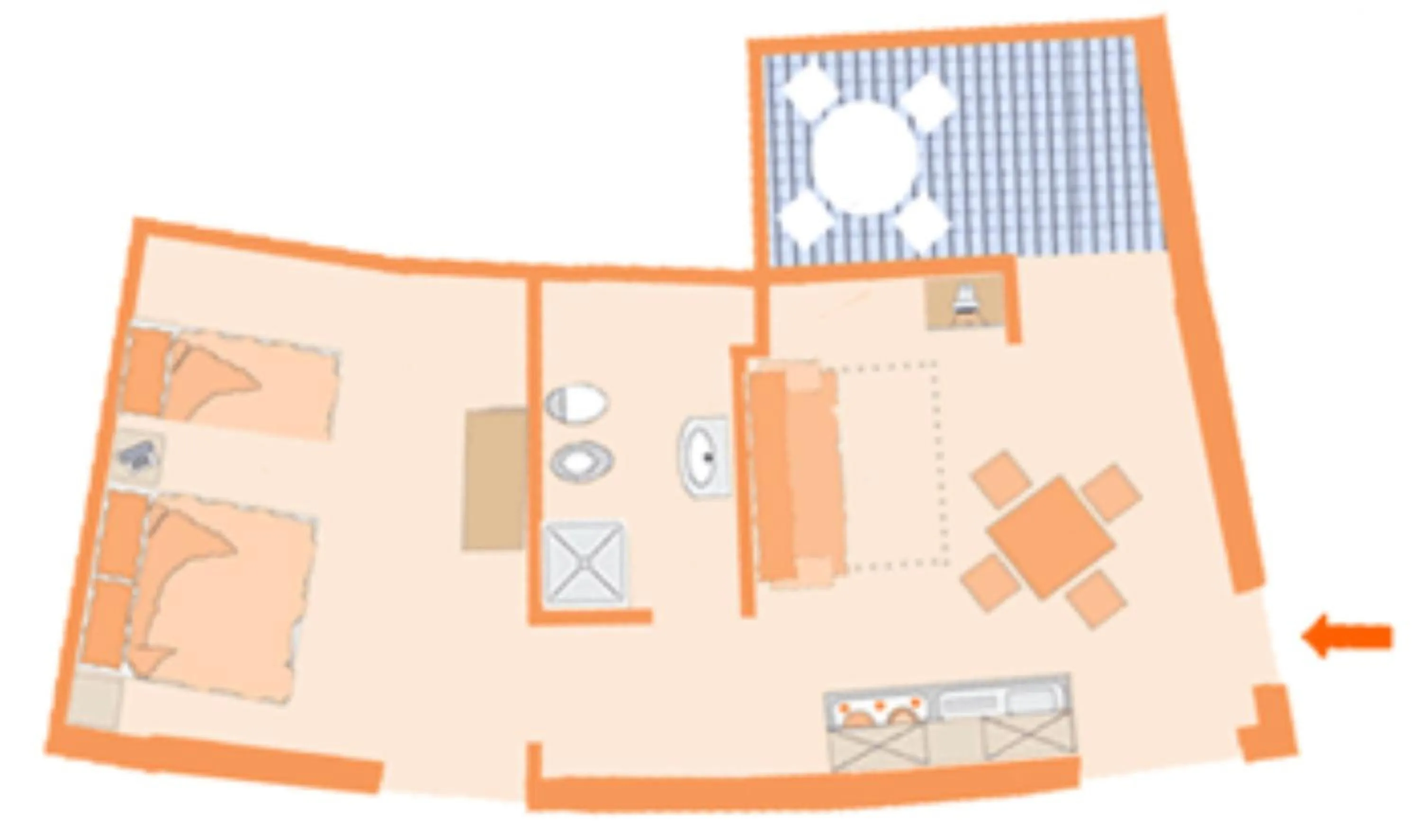 Floor plan in Residence La Luna Nel Pozzo