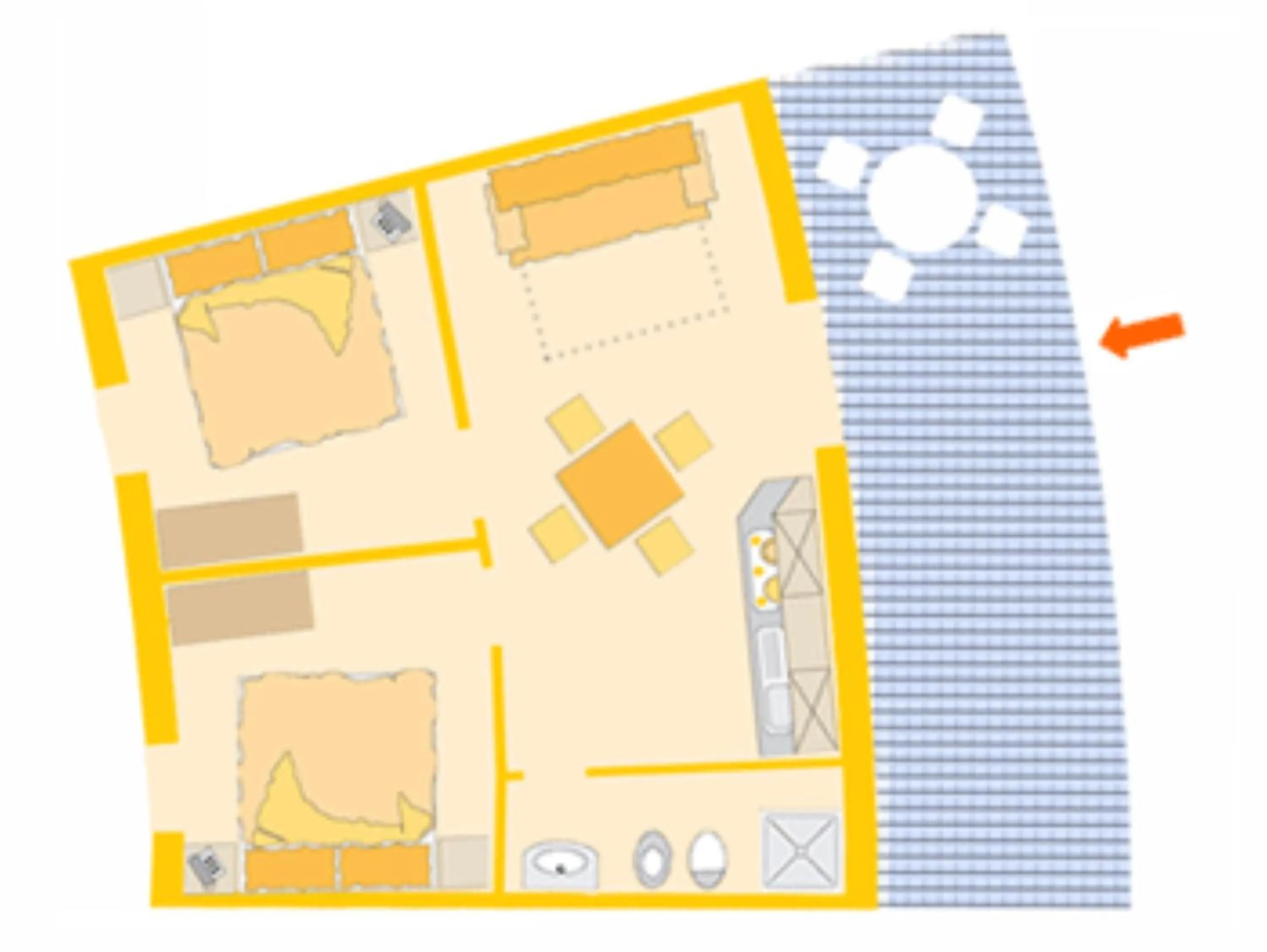 Floor plan in Residence La Luna Nel Pozzo